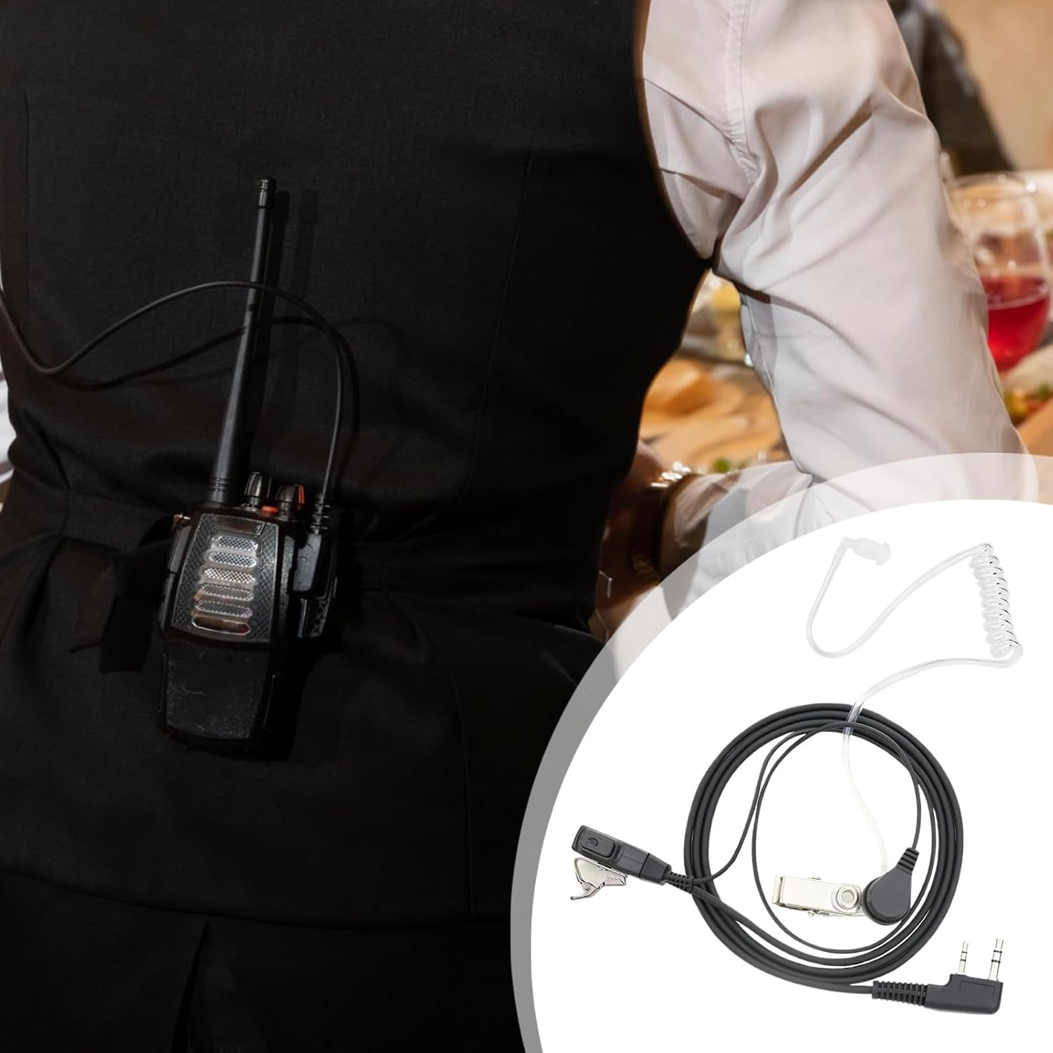 Concealed Acoustic Tube | Replacement Covert Transparent Acoustic Tube,Ergonomic Design Versatile Earbuds Audio Parts for Enthusiasts Professionals Teens Families Adults image number 4