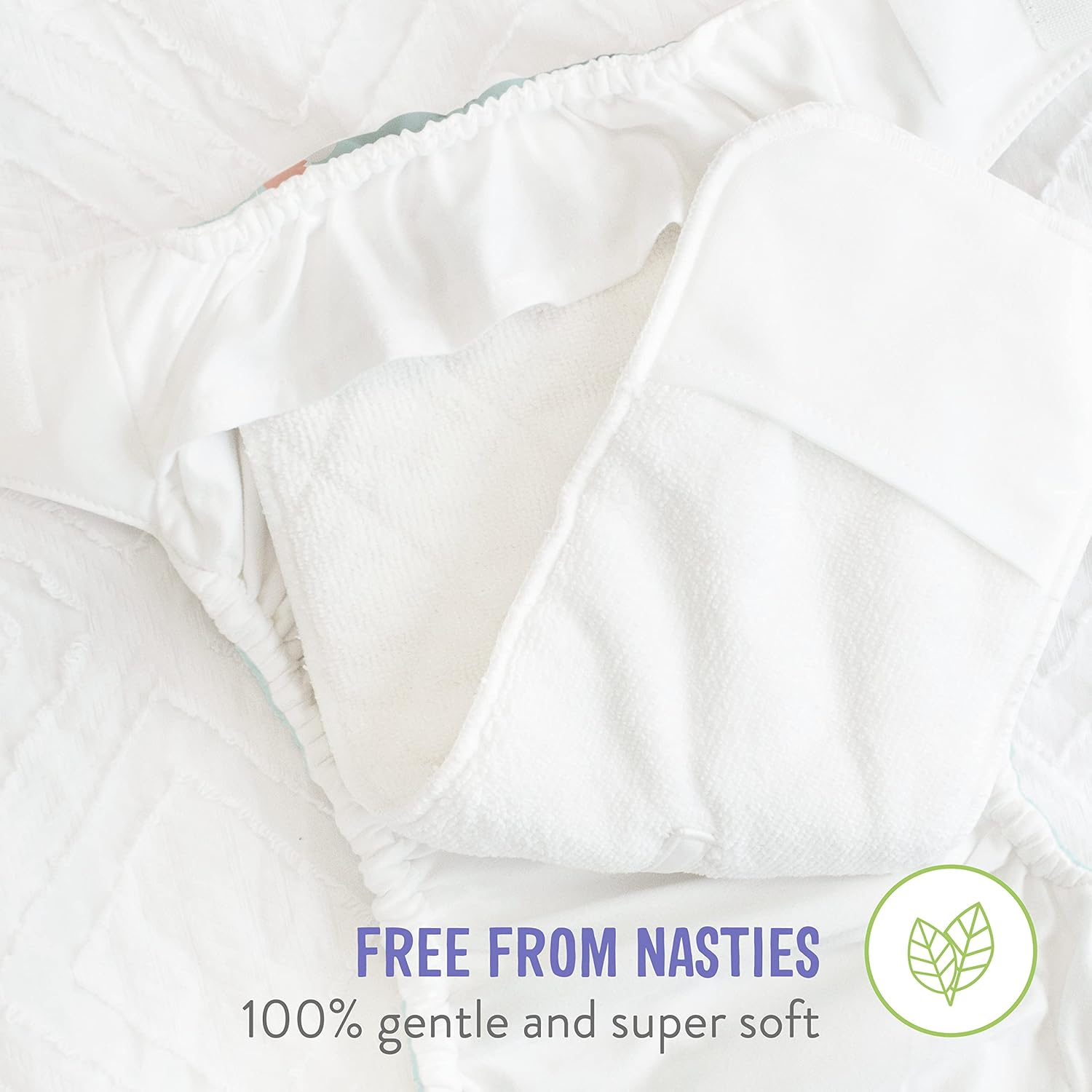 Bambino Mio, Miosolo Classic All-In-One Reusable Nappy, Eco Chemical Free Nappy - Cloud Nine image number 6