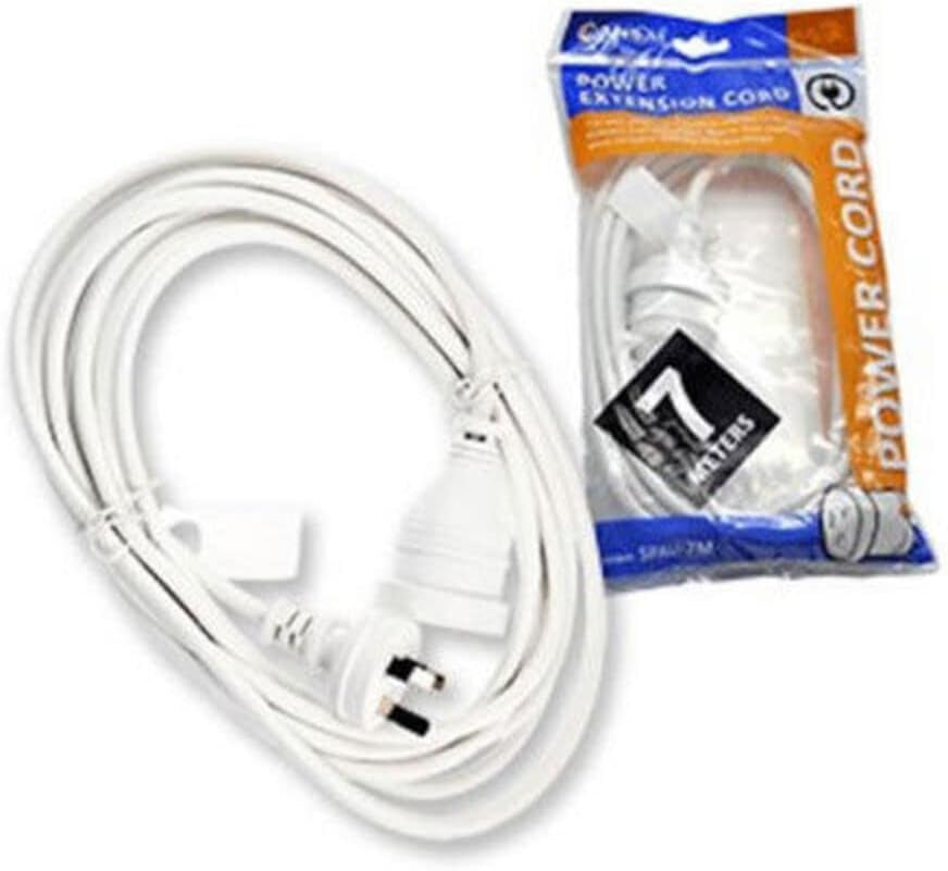 Sansai 7M Power Extension Cord/Lead 10A/240V/2400W Max Home/Office AU 3-Pin