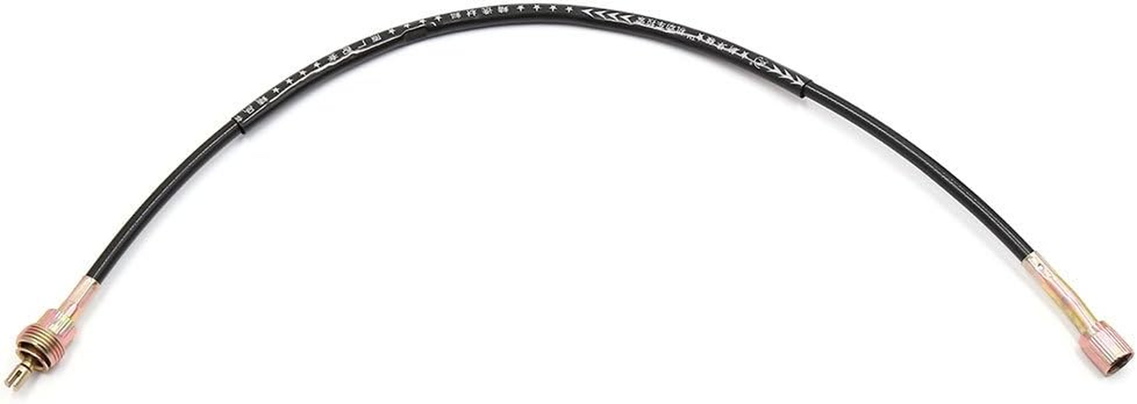 Uxcell 11Mm 0.43" Motorcycle Motorbike Tachometer Cable Line Wire Black Rubber Metal Replacement for Suzuki GN125