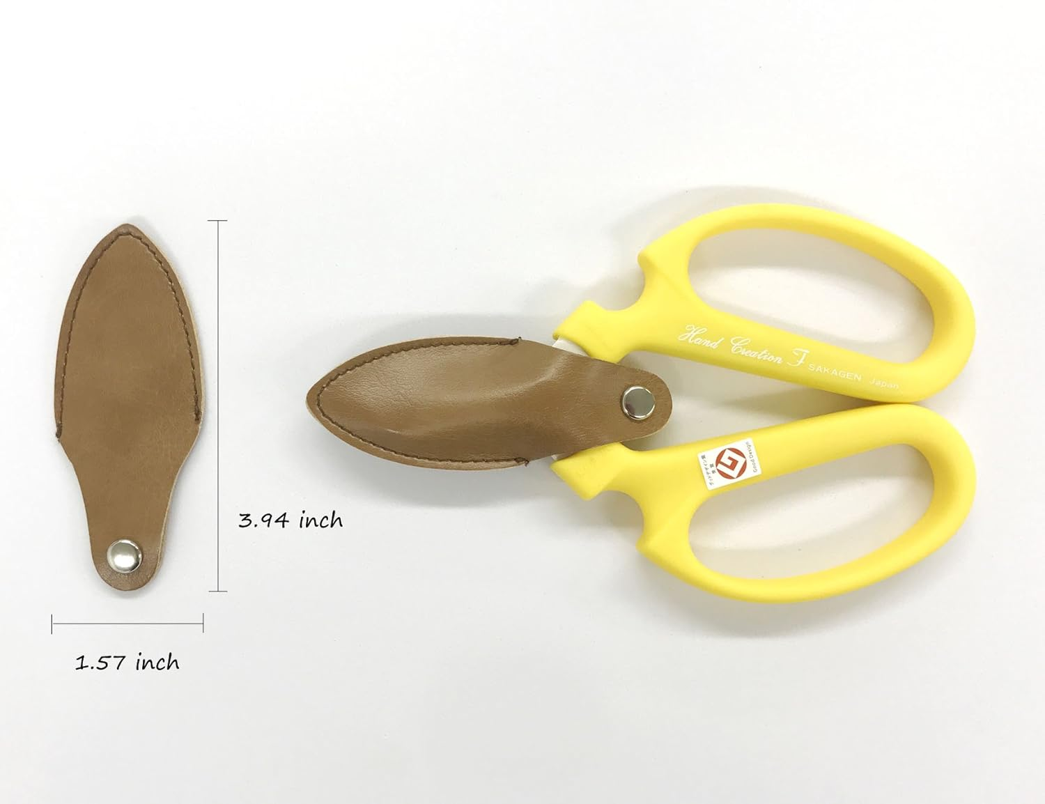 Flower Scissors Hand Creation F-170 Limited Color Yellow - Orange image number 5