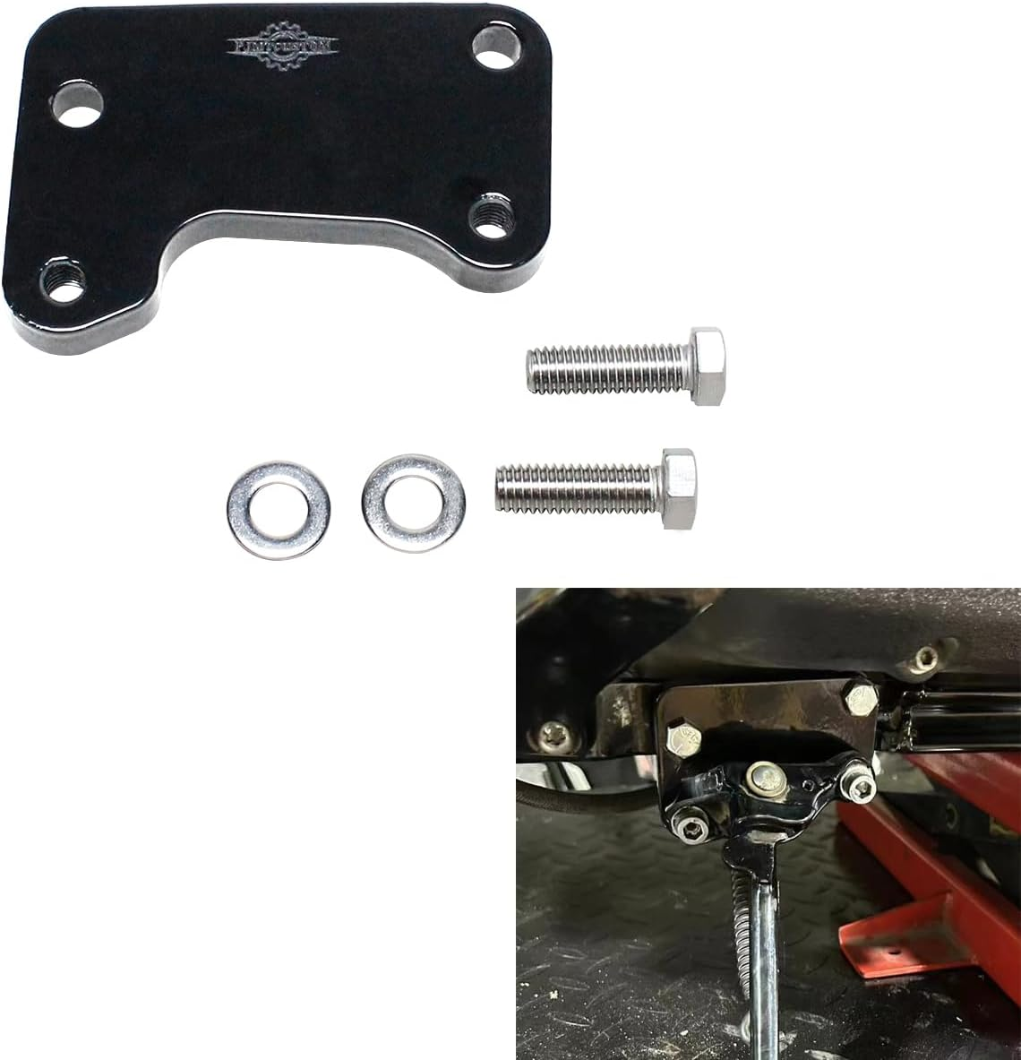 1.0" Longer Extended Kickstand Bracket Kit Fits for Harley Davidson 2018-24 Softail Deluxe, Fat Boy, Heritage Softail, Sport Glide, Street Bob, Breakout, FXDR114, Fat Bob, Low Rider image number 5