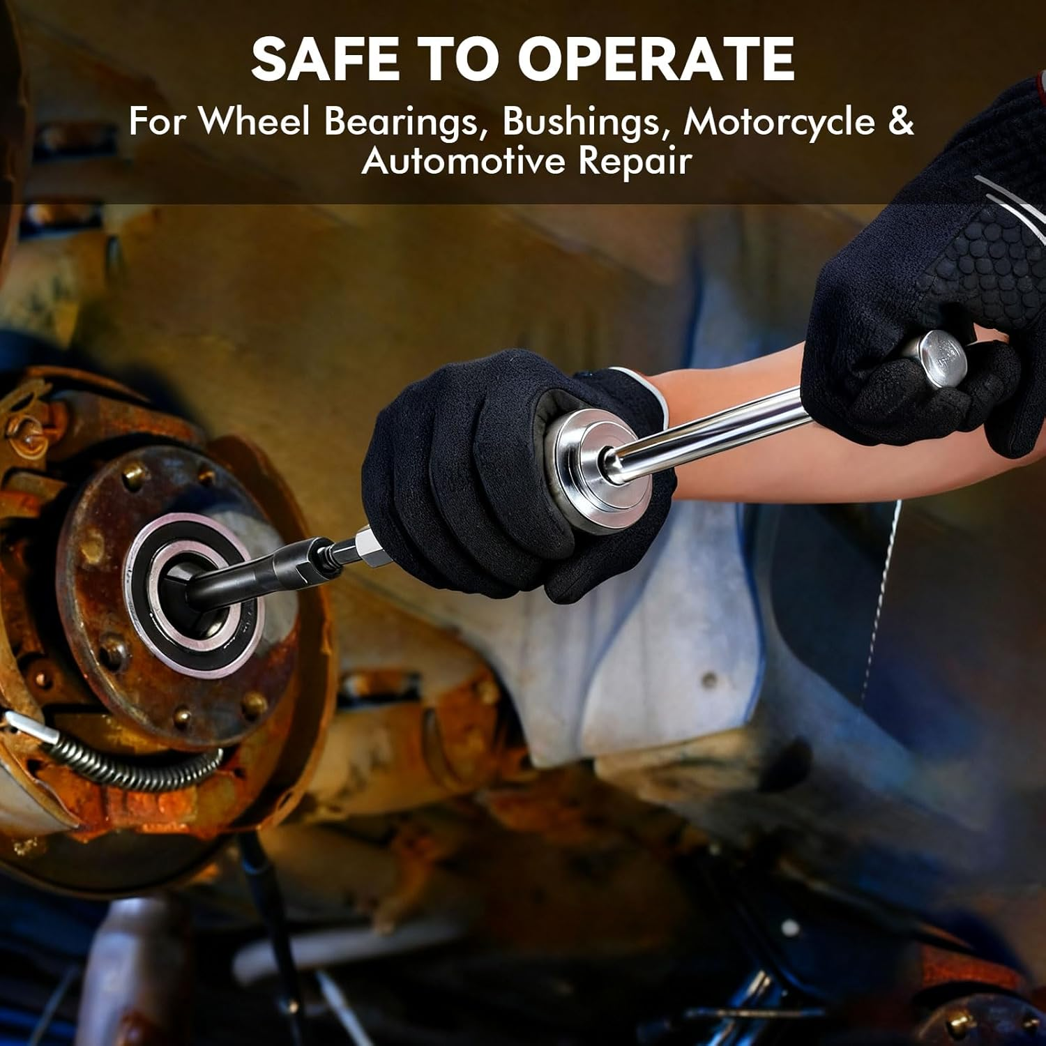 16PCS Blind Hole Bearing Puller Blind Hole Collet Bearing Race and Seal Puller Extractor Kit, Slide Hammer Pilot Insert Inner Internal Bearing Removal Tool Set for Wheel Bearings/Bushings, Red image number 3