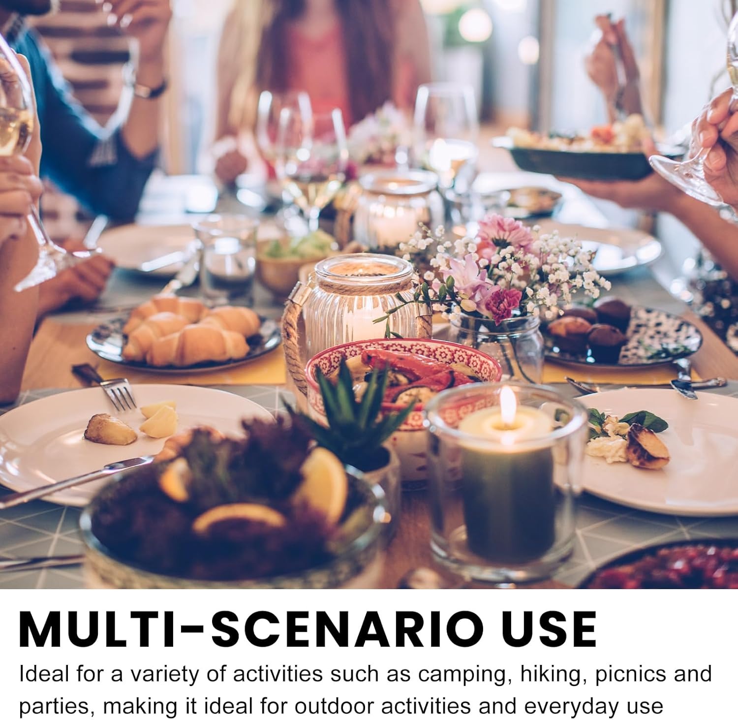 8 Pieces Stainless Steel Plates, Bowls, Stainless Steel round Tableware, Camping Set, 8-Piece Set, Stainless Steel Plates & Bowls for Camping, Picnic, Hiking, Kitchen, Party image number 1