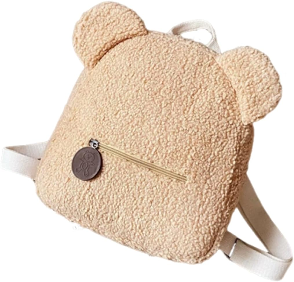 WUISOLQP P Teddy Toddler Bag Personalised Backpacks Comfortable Nursery Bag Personalised Toddler Girls Mini Backpack For