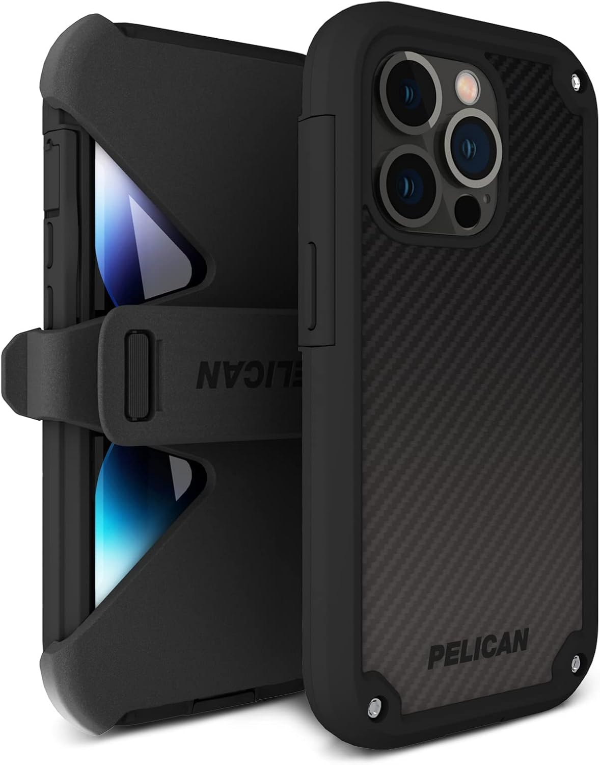 Pelican Iphone13 Pro Protector Case with Antimicrobial Protection, Black