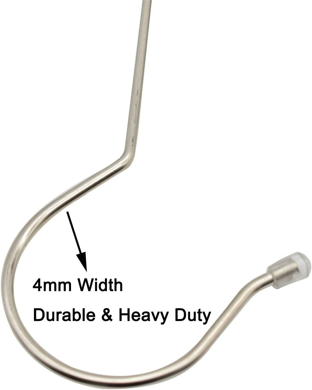 Maydahui 6PCS Extra Long 12Inch (30Cm) S Shaped Hooks Large Size Stainless Steel Metal Hooks for Bird Feeder Plant Hanger Tree Branch Hook Clothes Outdoor Lights image number 4