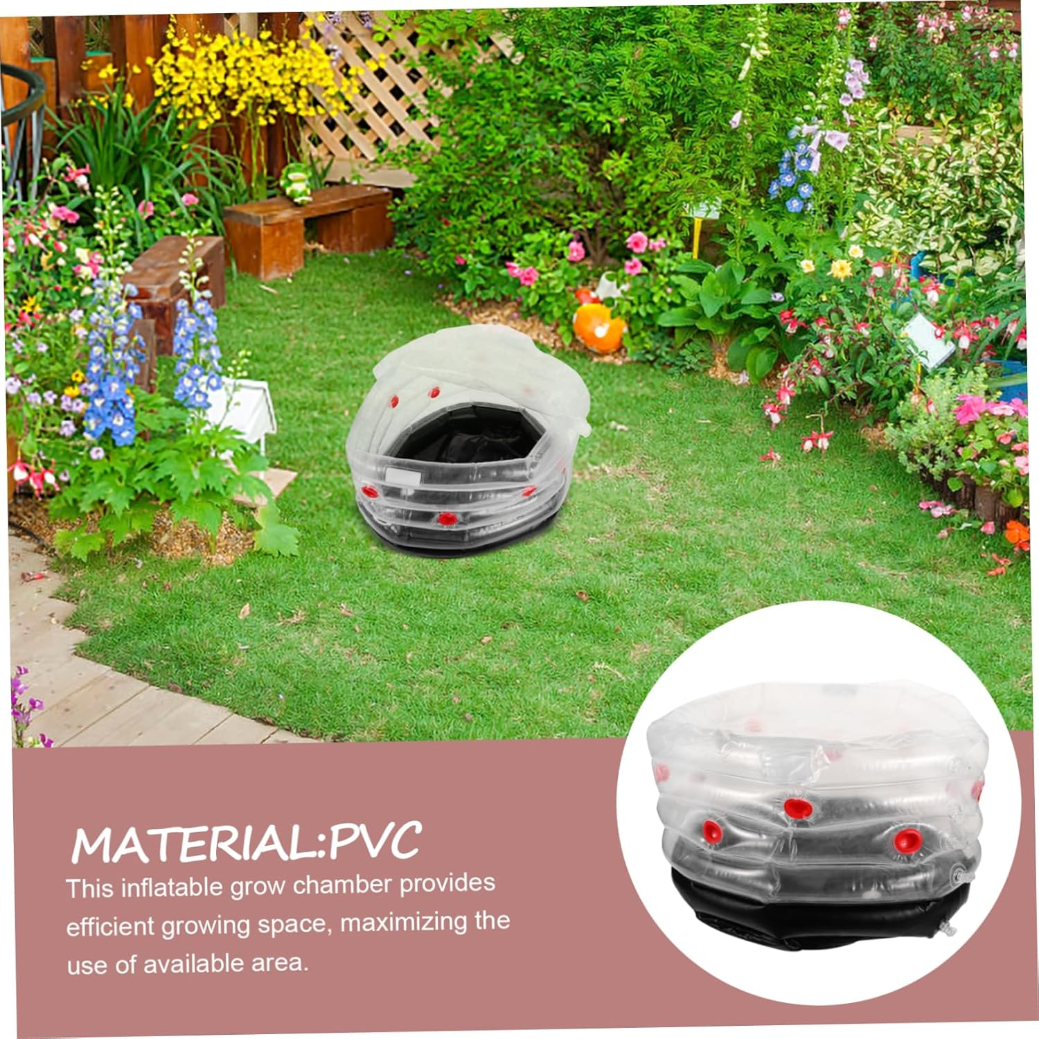 FONDOTIN Mushroom Growing Box Inflatable Planting Supply Robust Construction User-Friendly Design image number 4