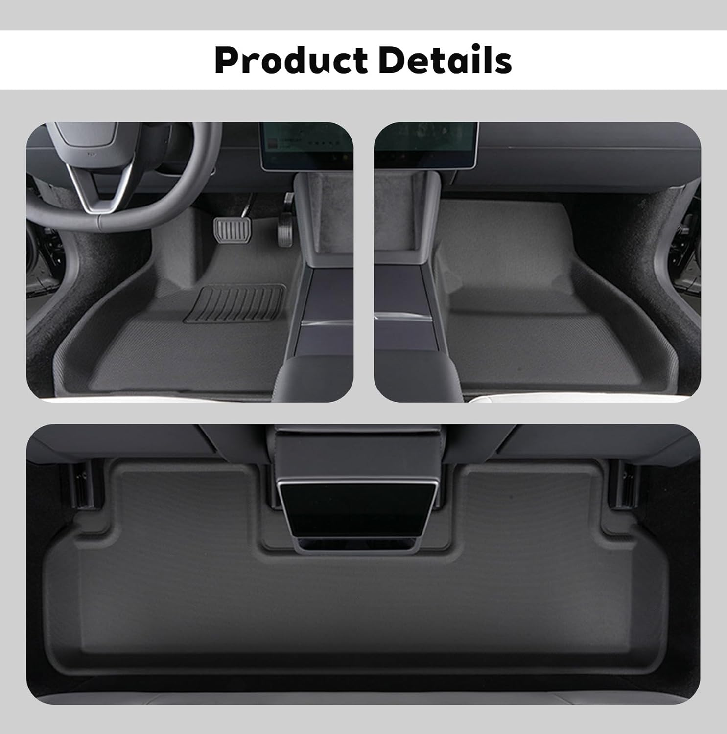 BYD Sealion 7 XPE 3D Mats 2025 BYD Sealion 7 All Weather Floor Mats (3Pcs) image number 1