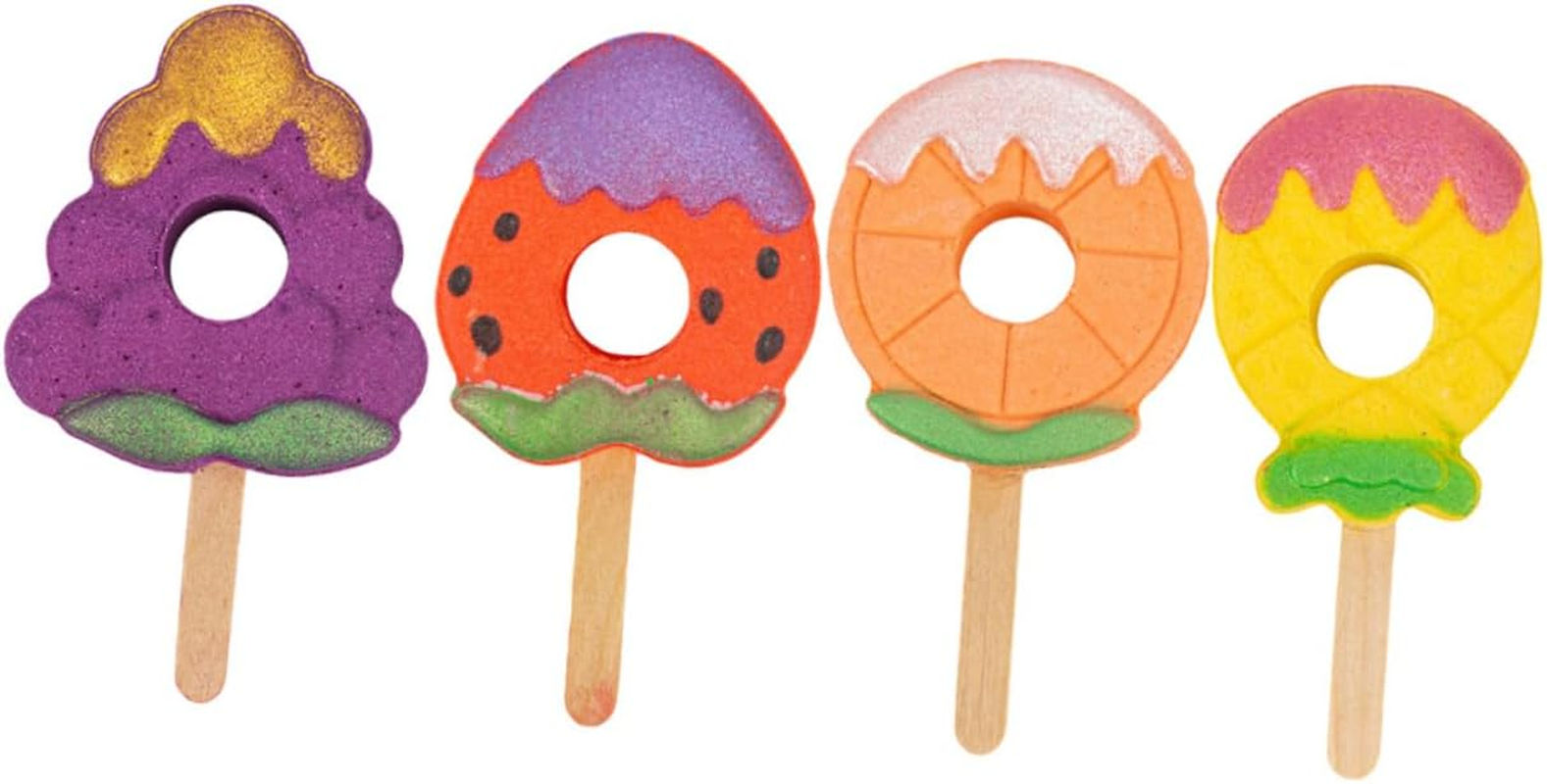 PLAFOPE 4Pcs Aroma Bath Salt Fragrant Fruit Shaped for Relaxing Soaks for Smooth Skin Fun image number 1