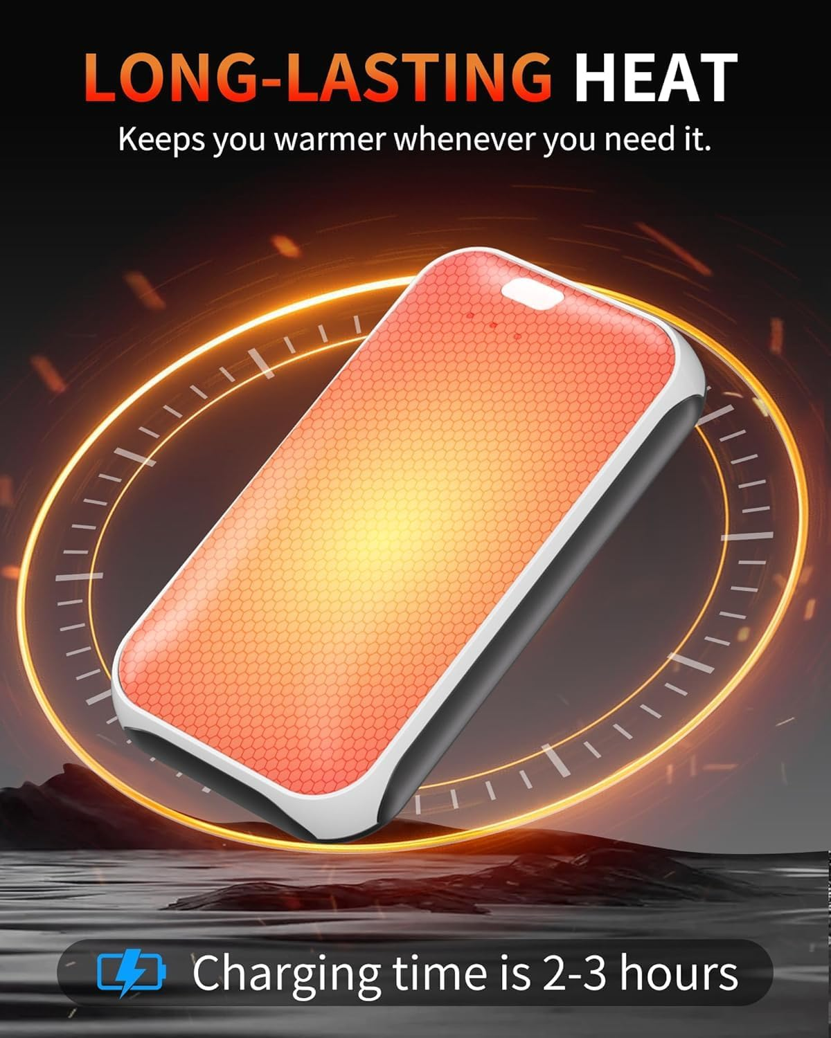 Jiao Zoum Hand Warmer 2 Pack, Reusable Portable Pocket Heater USB Hand Warmer, Gifts for Men, Women, Indoor, Outdoor, Hiking, Skiing, Camping, Hunting Accessories.