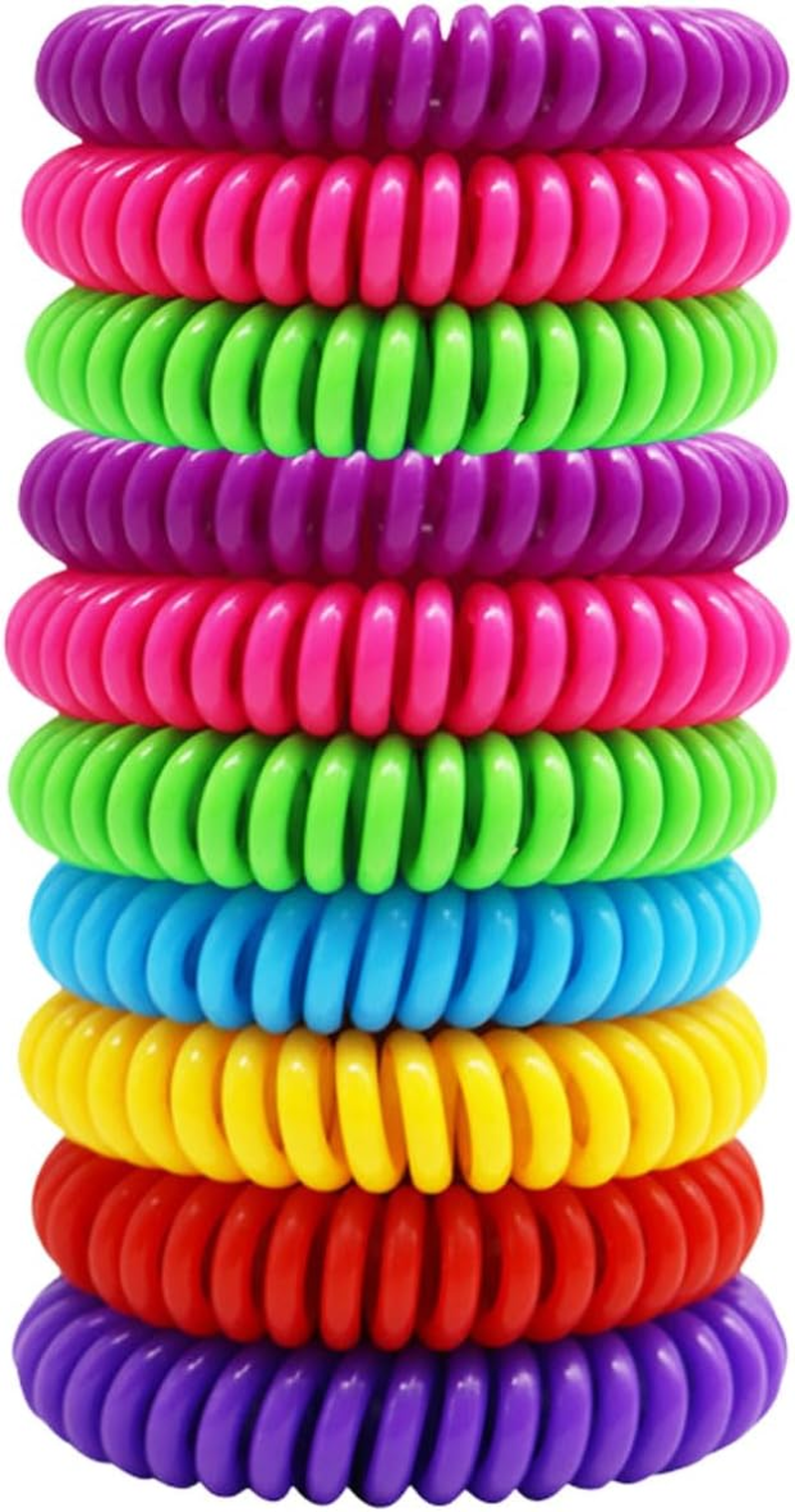10 Pack Mosquito Repellent Bracelet, Natural Deet-Free Insect Repellent Wristbands, Adjustable Mosquito Bands,Suitatble for Outdoor Camping Hiking,Kids,Adults image number 1