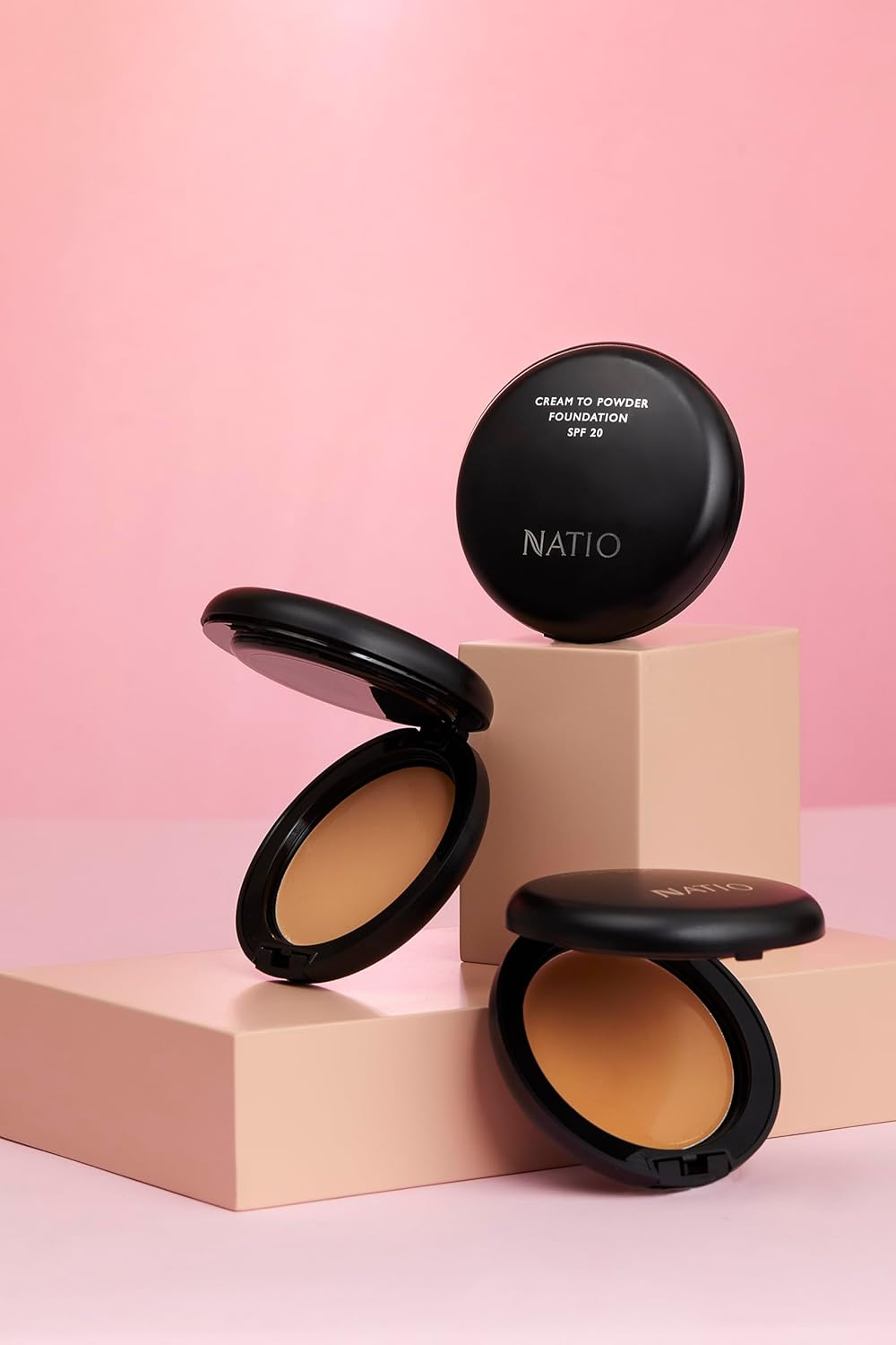 Cream to Powder Foundation SPF 20 - Light Honey 9.5G - Velvet Foundation with Satin Finish - Made in Australia image number 4