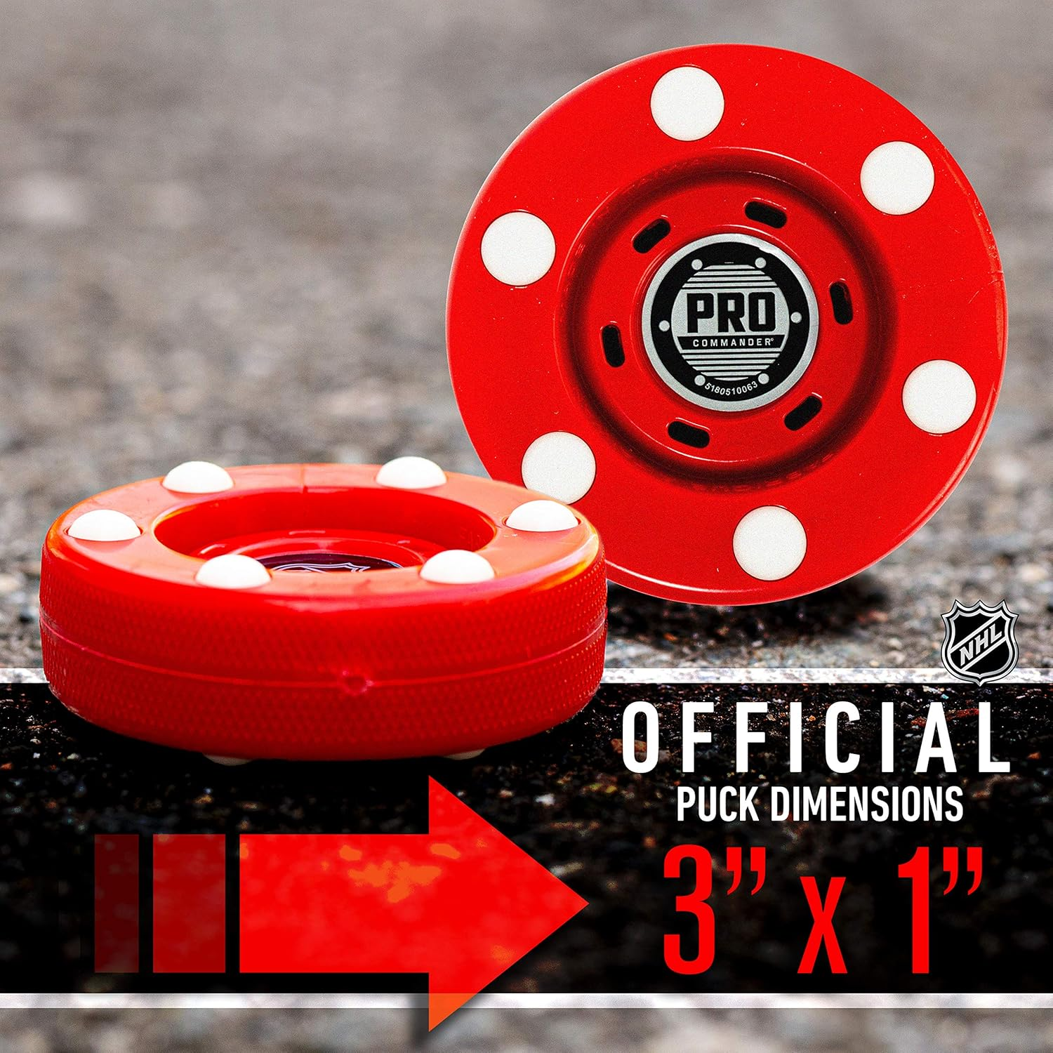 Franklin Sports Street Hockey Puck - NHL - Pro Commander Puck image number 4
