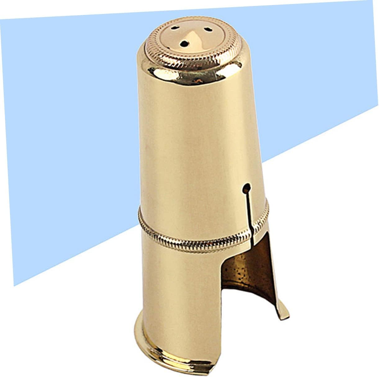 Levemolo Golden Saxophone Cap 84Mm Tenor Sax Mouthpiece Cover C53E Size Protective Pure Tone Compact image number 4