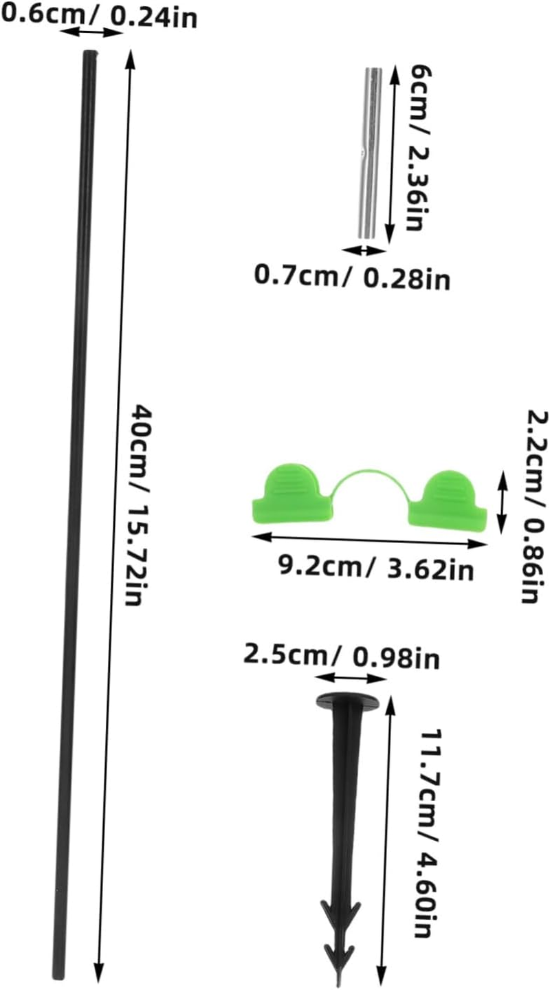 Garden Support Hoops Set Plant Connecting Tubes Floor Nails for Greenhouse Raised Beds and Vegetable Gardens Quick Assembly Gardening Tools for Snail Barrier image number 4