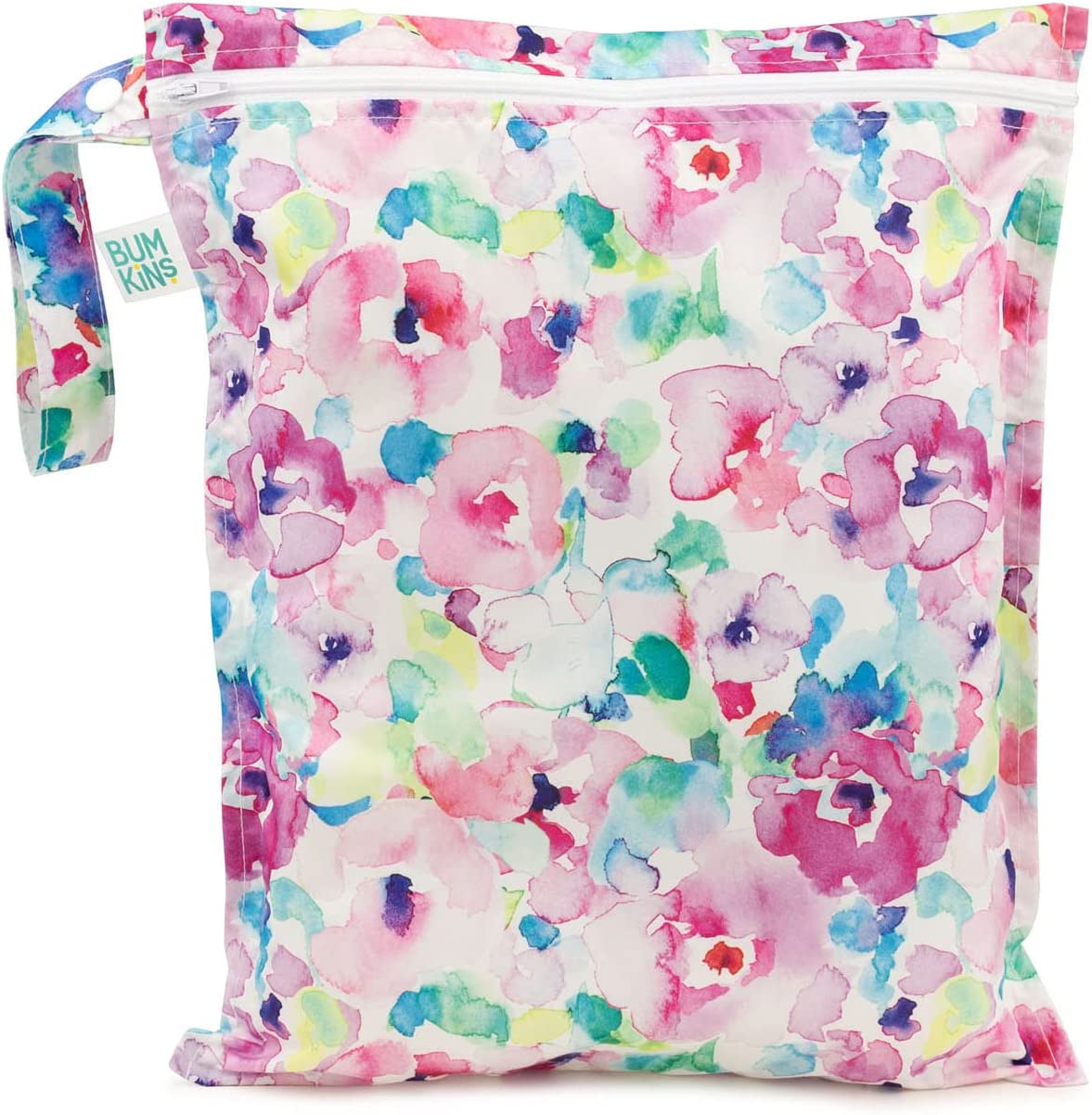 Bumkins Waterproof Wet Bags for Baby, Travel, Swimsuit, Cloth Diapers, Pump Parts, Gym Clothes, Toiletries, Strap to Stroller, Zipper Reusable Bag, Packing Pouch