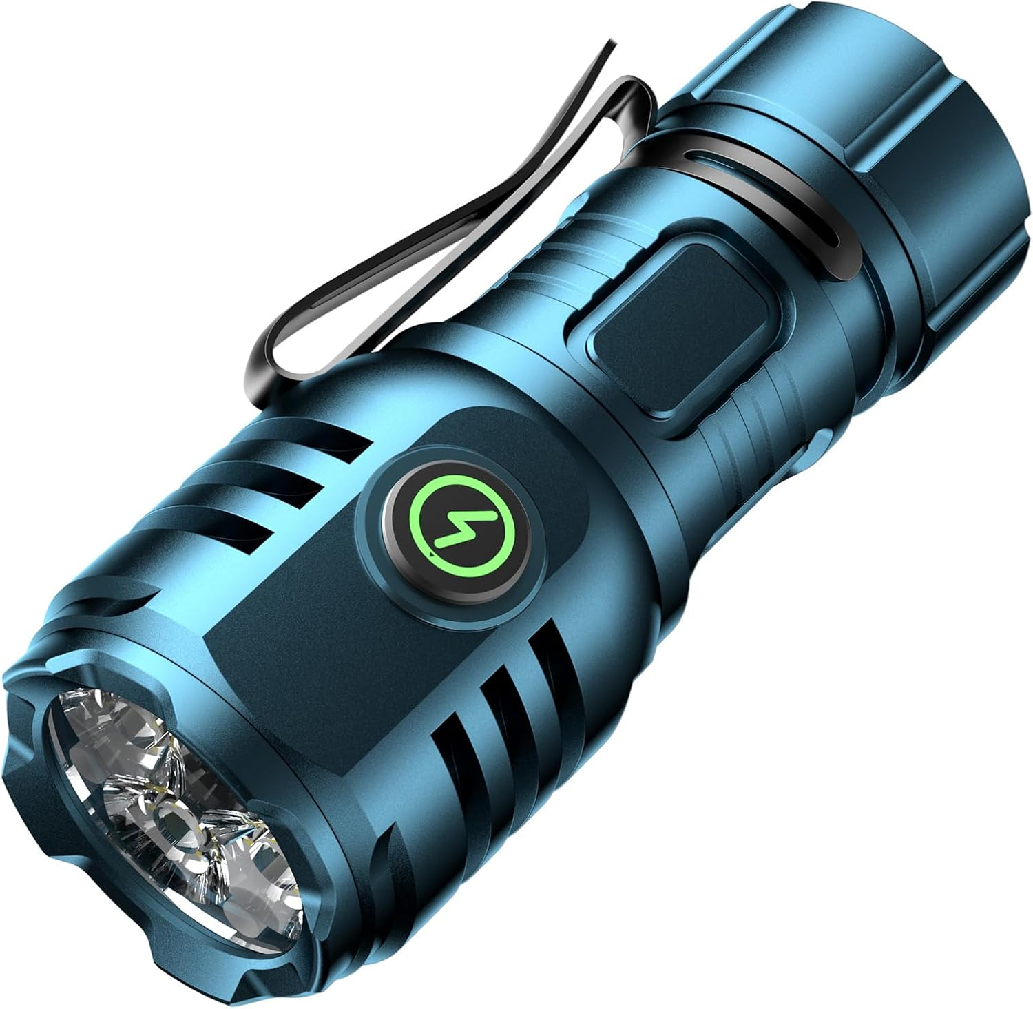 Skylla LED Torch Rechargeable, [2 Pack] Super Bright with Adjustable Focus, 5 Modes, 26-Hour Runtime, Waterproof, Compact Flashlight for Emergencies, Power Outages, Walking, Camping