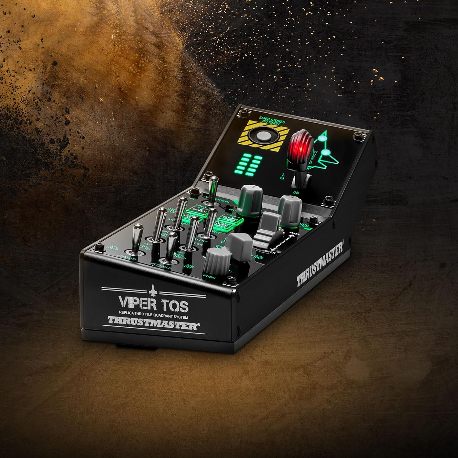 Thrustmaster Viper Panel: Backlit Control Panel, for Use with Viper TQS or Standalone, 43 Metal Action Buttons, Jettison, Trim, Landing Gear, Licensed by the U.S. Air Force (PC) image number 6