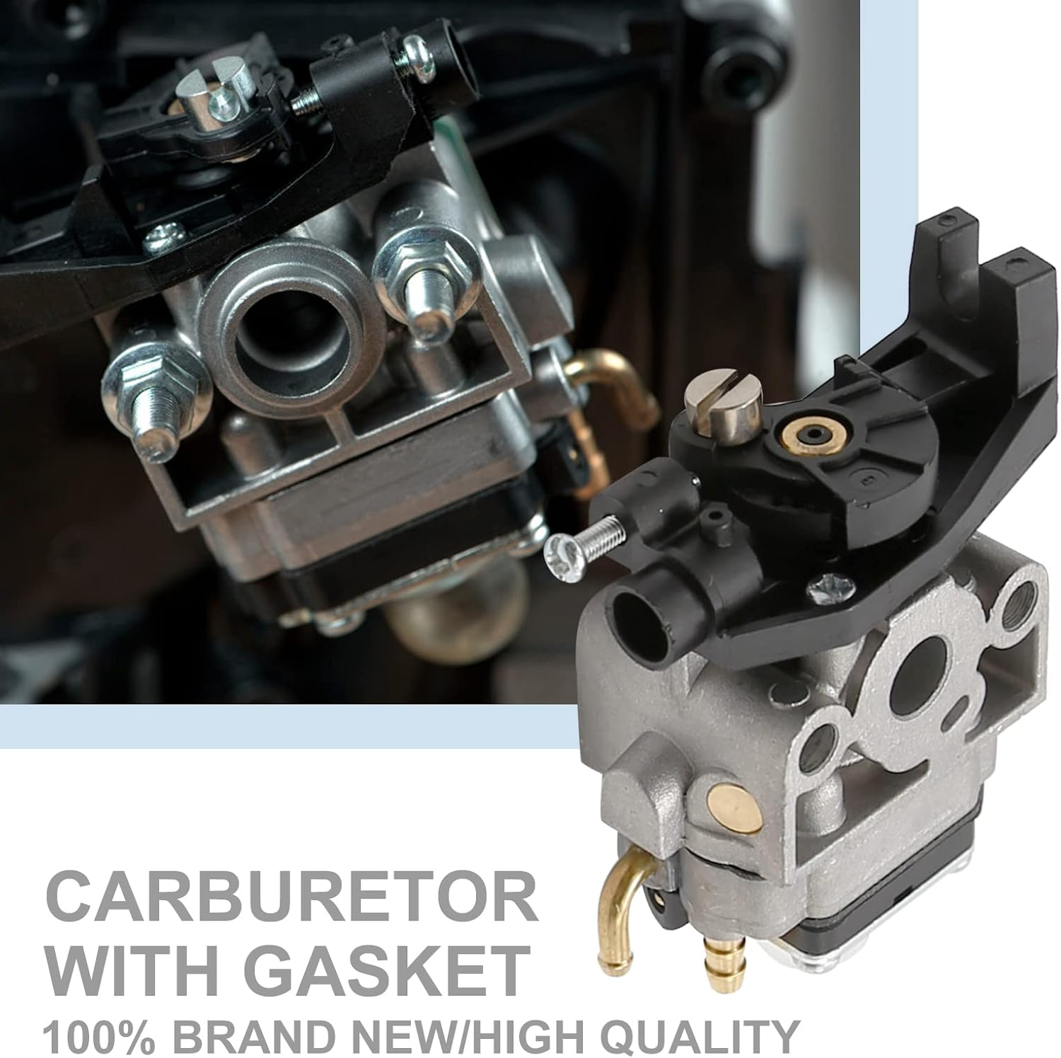 SYOWADA 16100-Z0H-825 Carburetor Carb with Primer Bulb and Fuel Line Replacement for Honda GX25 GX35 Engine image number 4