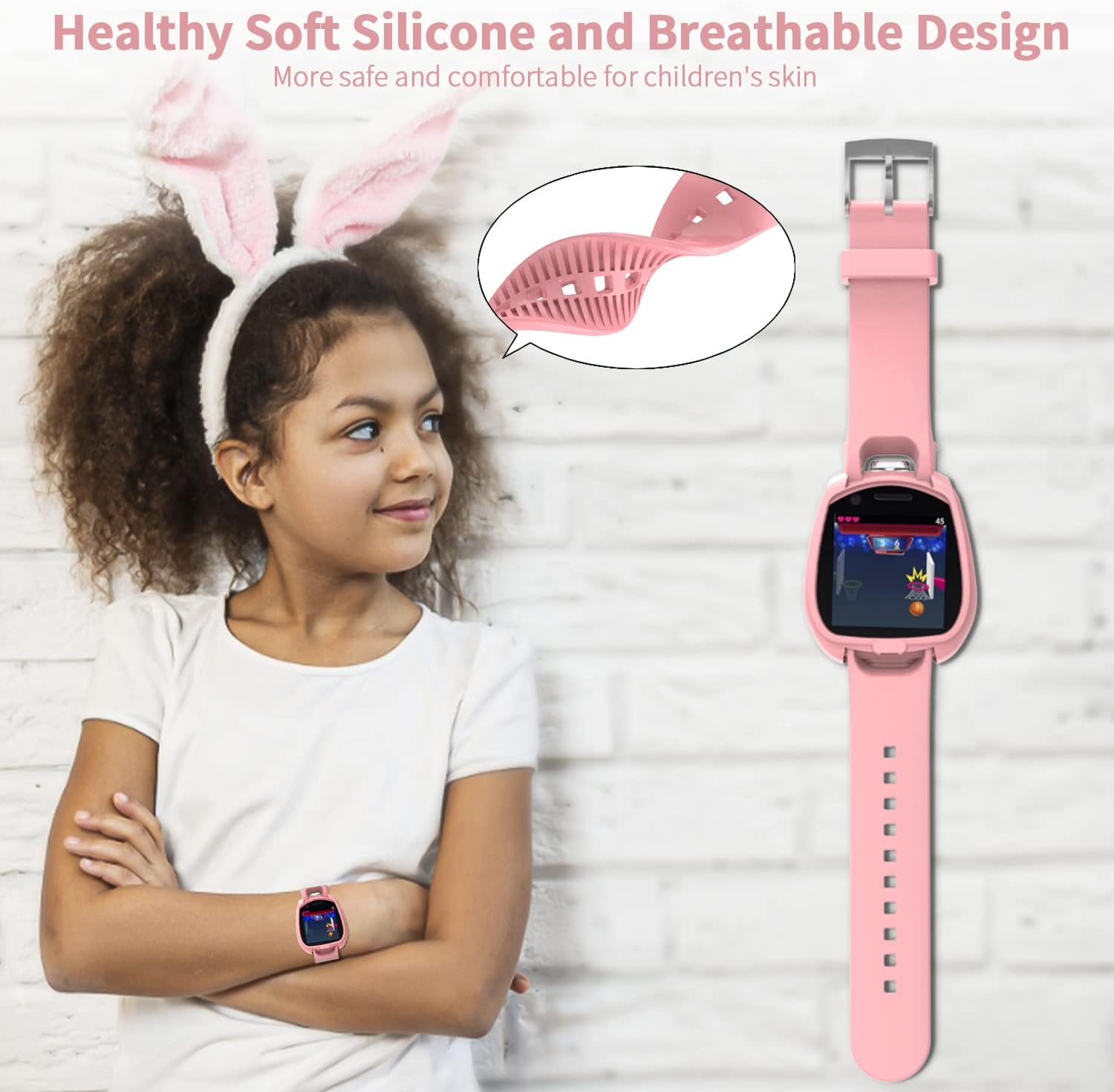 Sports Armband Compatible with Little Tikes Tobi 1 2 Robot Smartwatch, Replacement Soft Silicone Sports Strap with Case Protective Case Shockproof Children'S Protective Case - Green image number 4