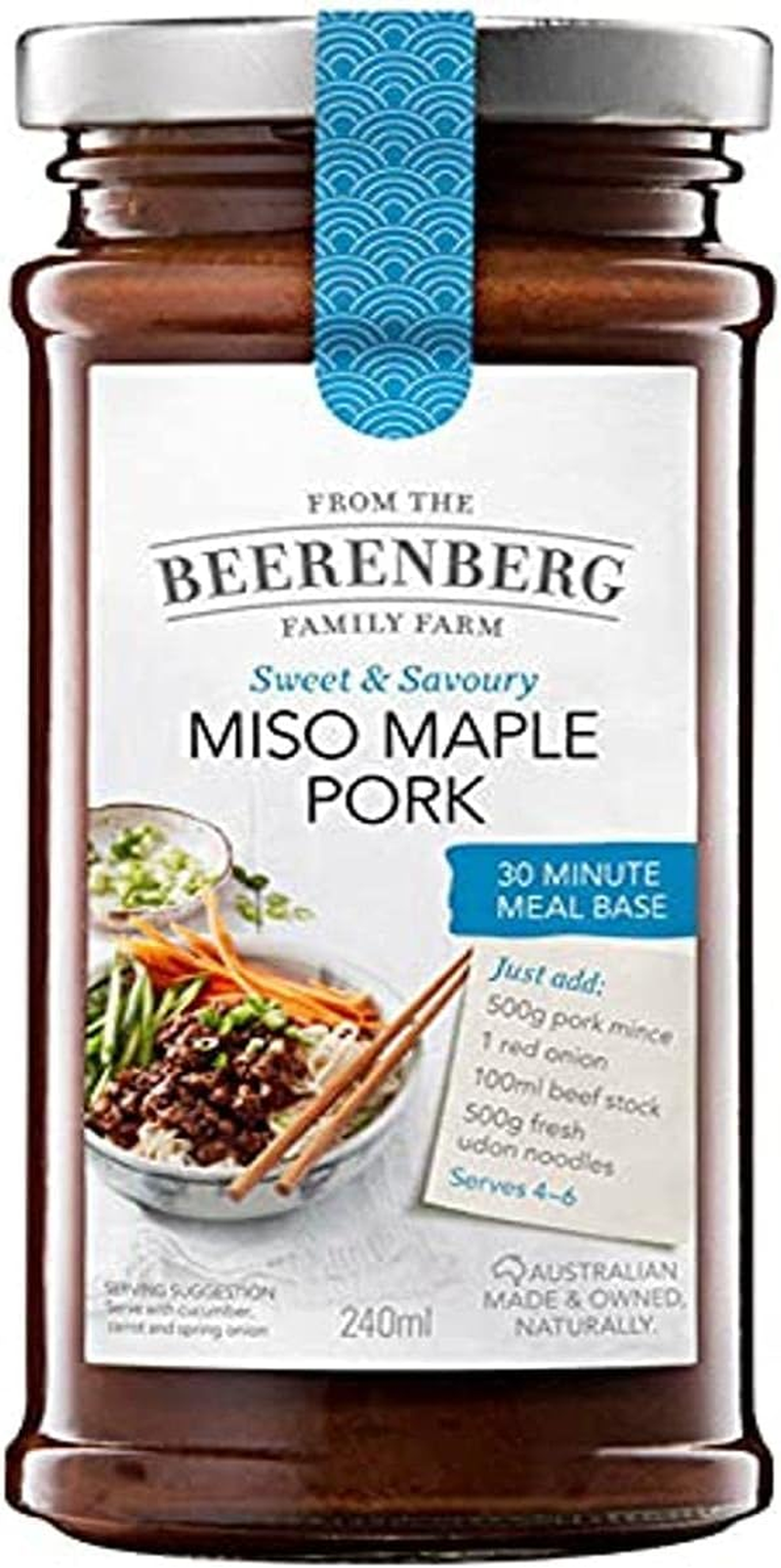 Beerenberg Miso Maple Pork Meal Base 240 Ml