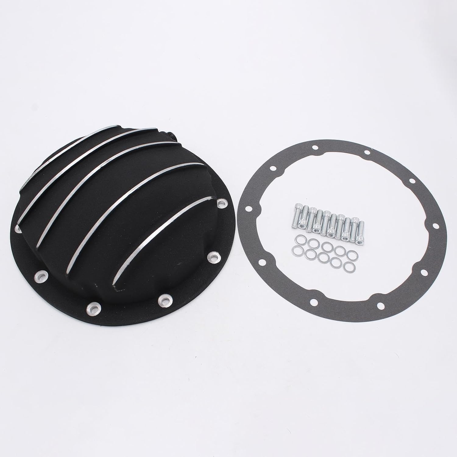 Differential Covers with 10 Bolts 8.5" 8.6" Repair Parts Compatible Black Sturdy Professional Install Accessory Aluminum image number 5