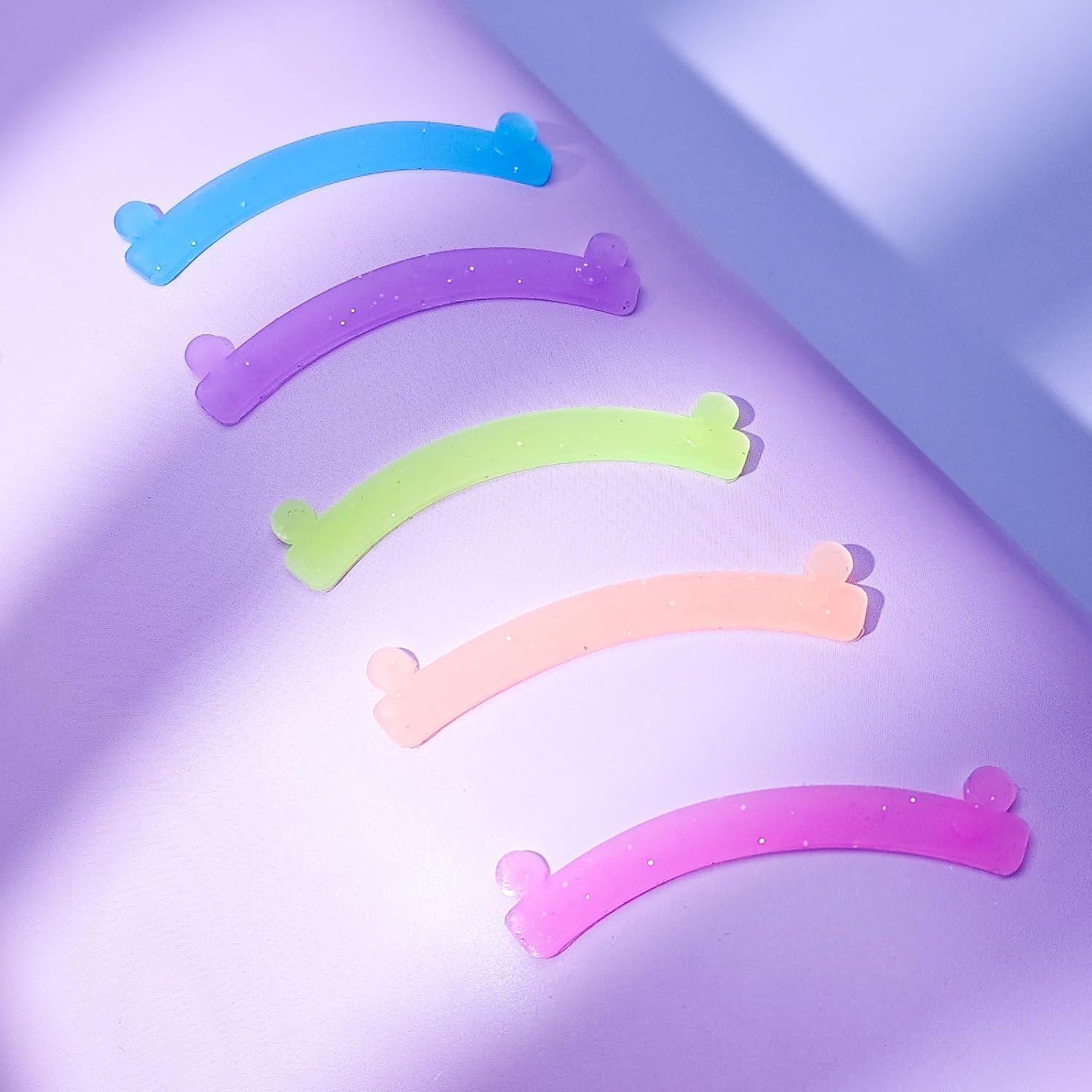 Libeauty Lash Lift Ribbon, 5 Pcs Silicone Eyelash Rods Ribbon Soft Colorful Lash Lift Tool Flexible Perm Roller Multi-Functional for Eyelash Lifting image number 4