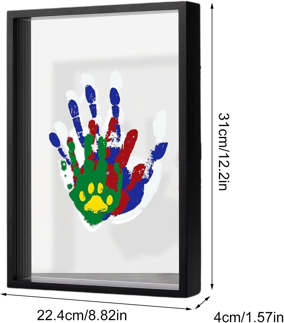Hand Print Family Craft Kit - Wooden Frame with Baby-Safe Paint for Kid'S Handprint Memories image number 2