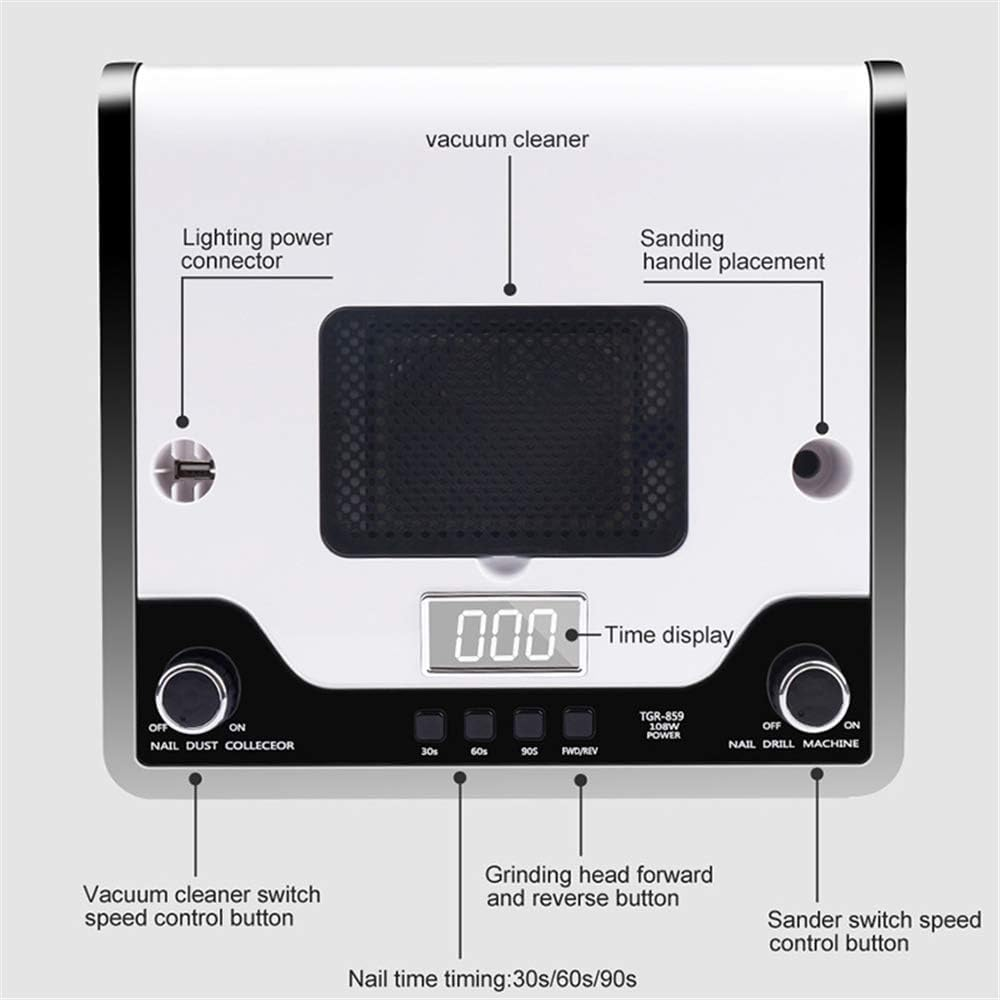 4 in 1 Nail Vacuum Dust Collector, with Nail Lamp Nail Salon Equipment with UV Nails Dryer LED Lamp Nail Drill Machine for Acrylic Nail Drill Dust Extractor image number 4