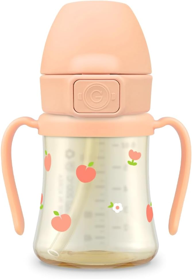 Peach Flower PPSU Straw Cup 200Ml(Rose Coral) image number 3