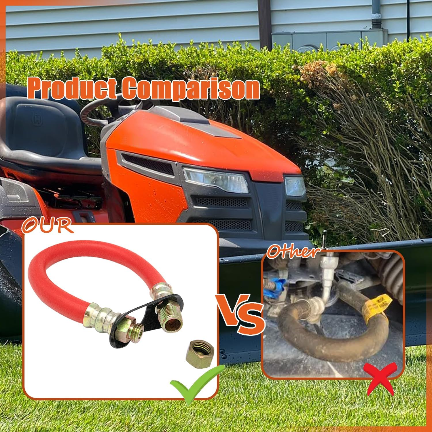 3/8 '' Oil Drain Hose STAN1438 Compatible with Tecumseh, Kohler Engines with a 3/8" Drain Port Size