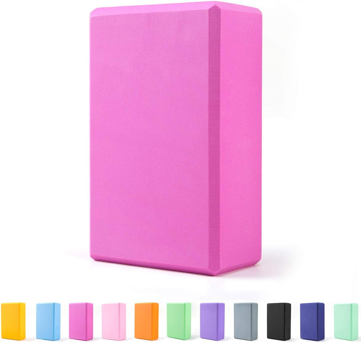 Dobetters Pilates Yoga Block Foaming Foam Brick Exercise Fitness (Rose Red) image number 4