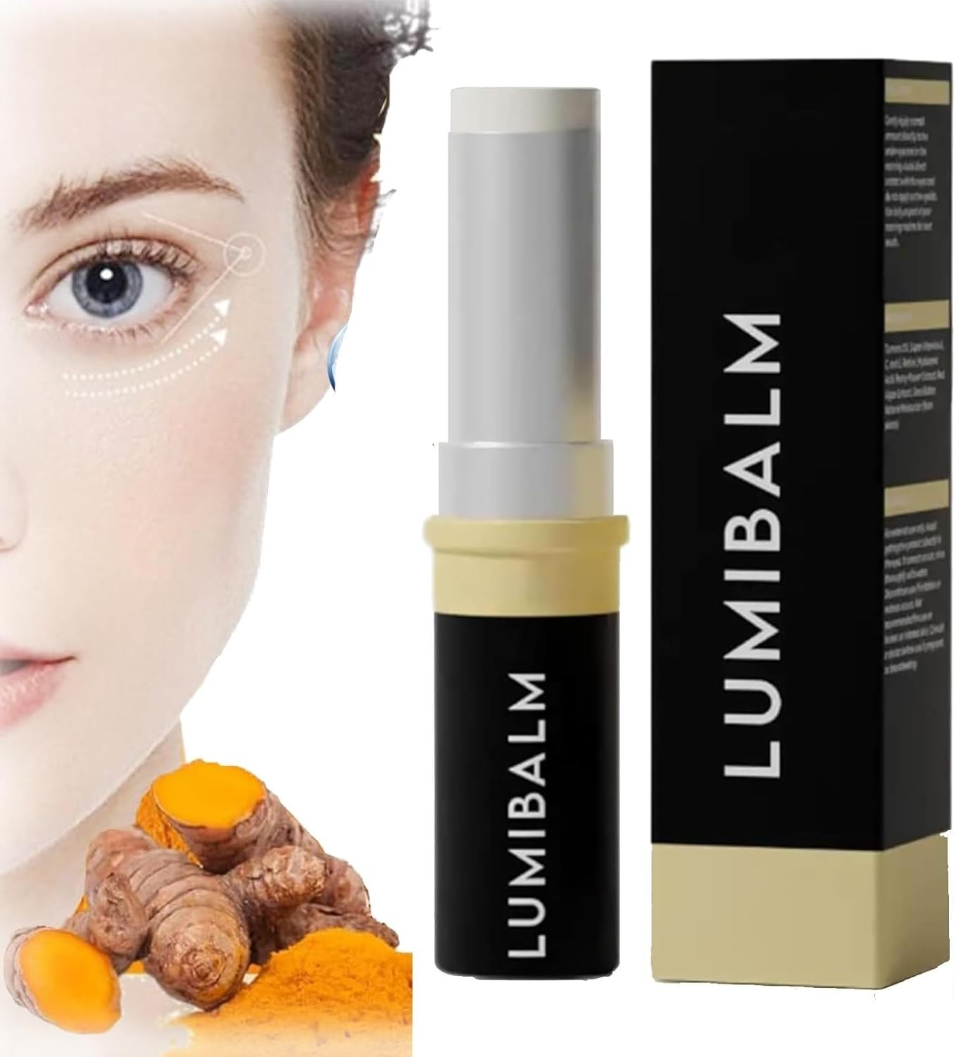 Lumibalm Stick for under Eye Bags, Lumistick for Eye Bags, Lumibalm Eye Serum Stick, Antiaging Eye Cream Stick, Reduce Fine Lines, Erases Eye Bags within Minutes(2Pcs)