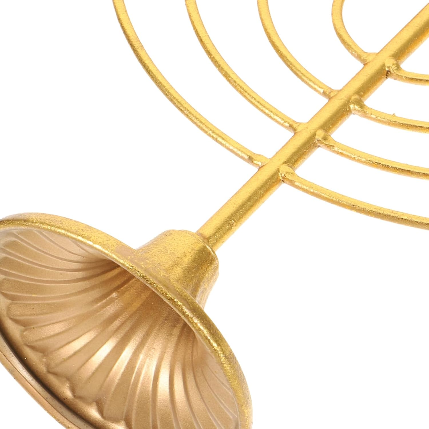 9 Branch Menorah Candle Holder Jewish Candle Sticks Hanukkah Menorah Candle Stand Candelabra Centerpiece for Jewish Party Table Decoration Golden image number 4