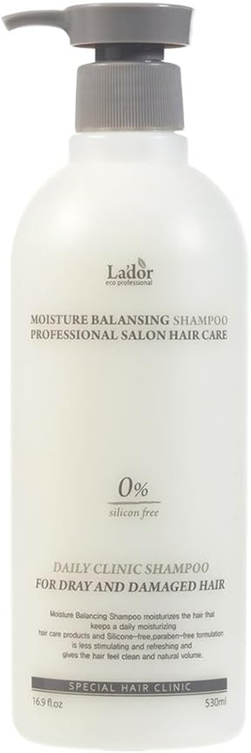 LA'DOR Moisture Balancing Shampoo, 530 Ml, 17.9 Oz. the Innovative Patented Complex of Plant Extracts, GREENOL Has a Strong Antioxidant Effect