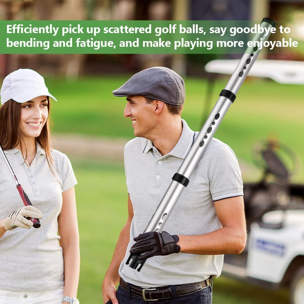 MOTRAIN Etachable Three Section Aluminum Tube,Lightweight Golf Ball Recovery Tool,Detachable Golf Ball Picker,Golf Ball Picker, Golf Ball Collector image number 6