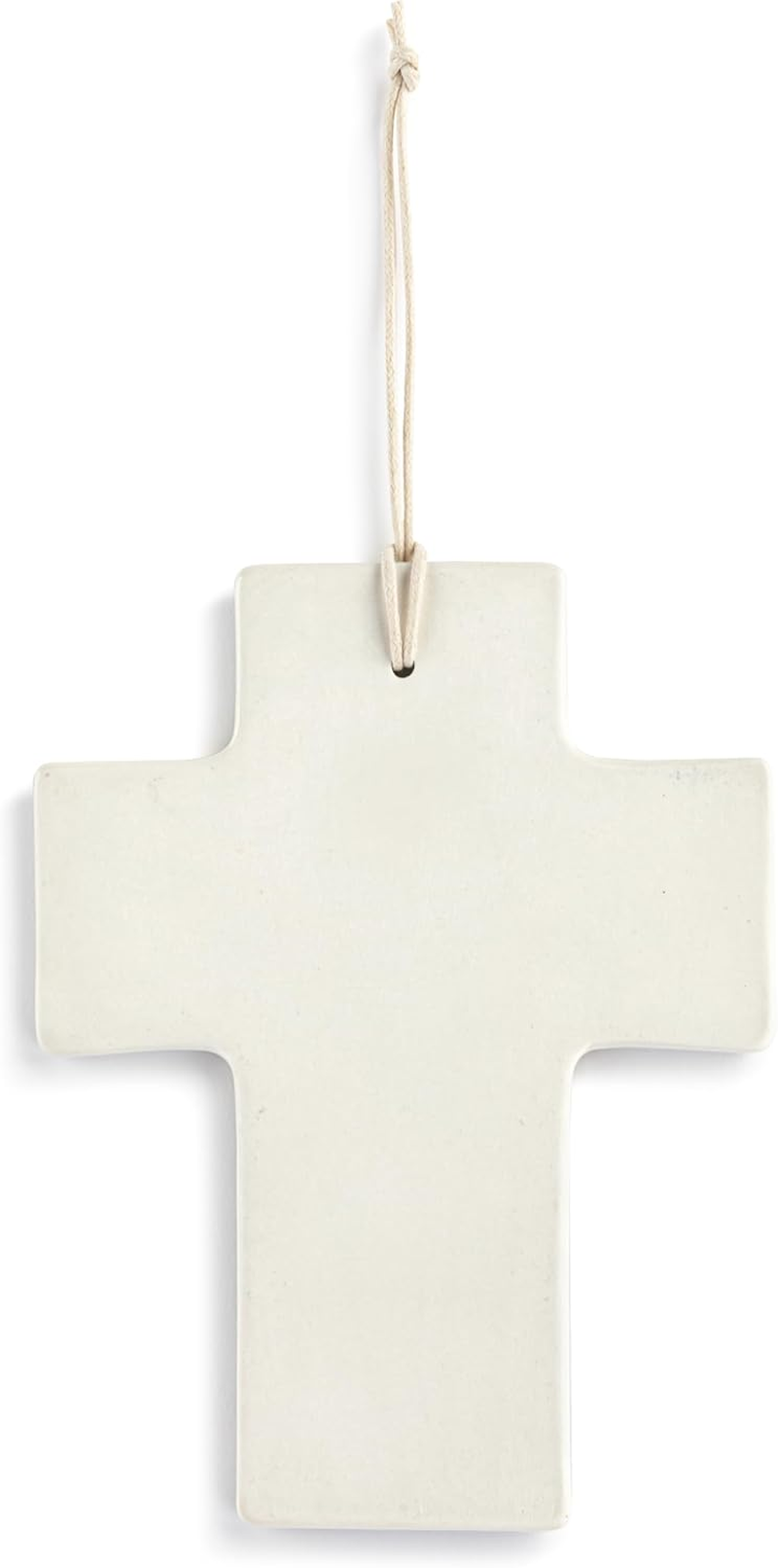 DEMDACO Tender Blessings Collection Bless This Child Stoneware Quilted Patchwork Wall Cross 5 X 6.5 Inch Fabric Religious D&eacute;cor Nursery, Baby Room, Kids Room - Baptism, Christening, Baby Shower Gift image number 2