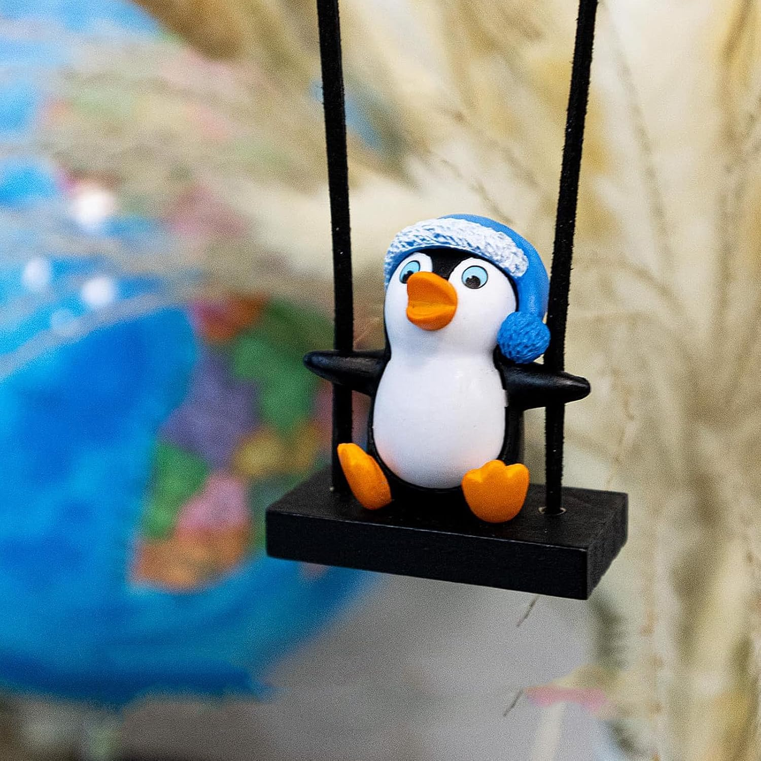 Cute Swinging Penguin Car Pendant Decoration - Mirror Hanging Decor image number 5