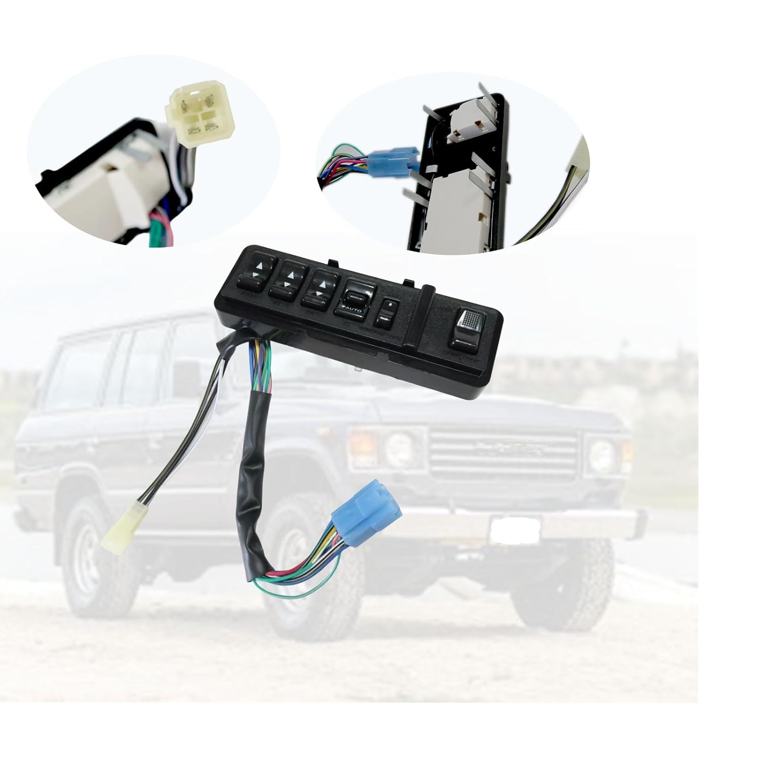 Door Window Master Switch Fit for Toyota Land Cruiser FJ60 FJ62 BJ60 HJ60 1981-1992 Replace#84820-90A08-06 84820-90A08-03 Automotive Replacement Parts image number 5