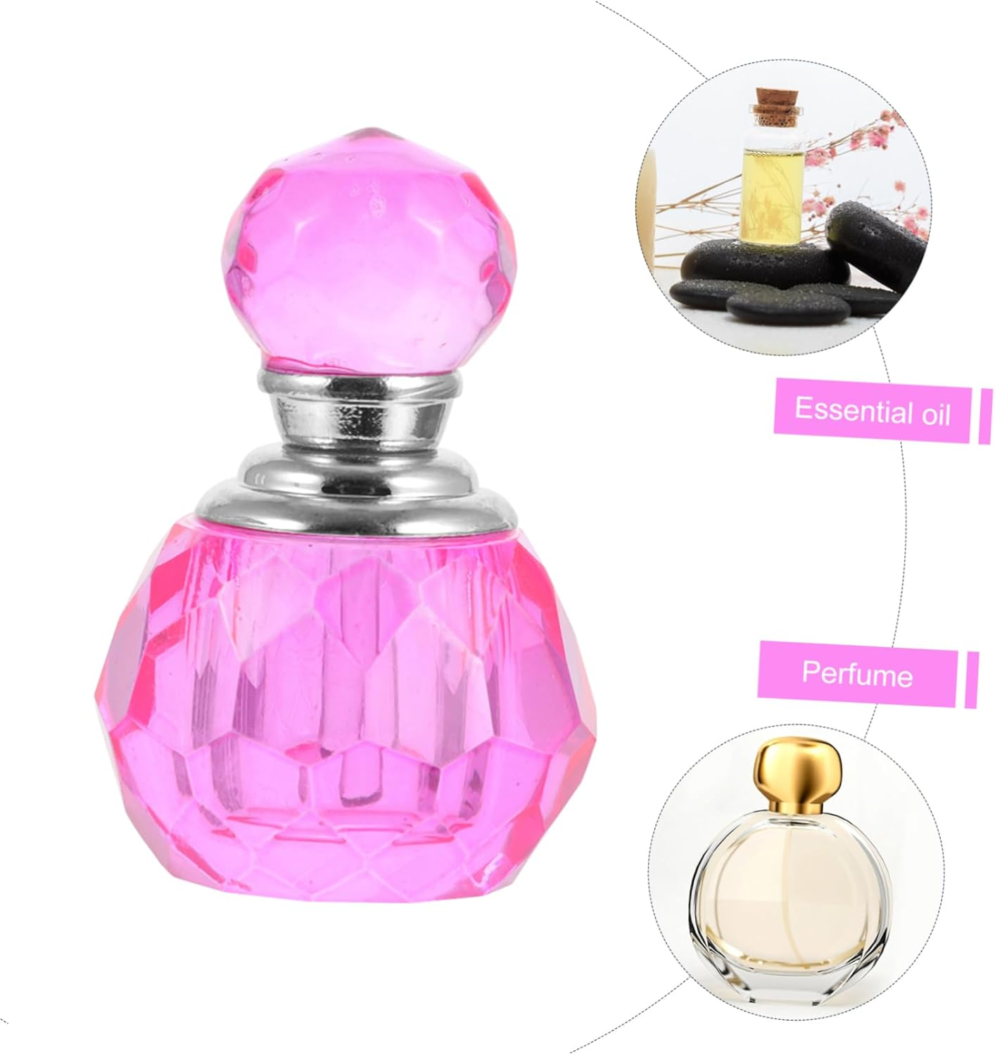 Artificial Crystal Perfume Bottles Decorative Bottles for Pantry Organization image number 2