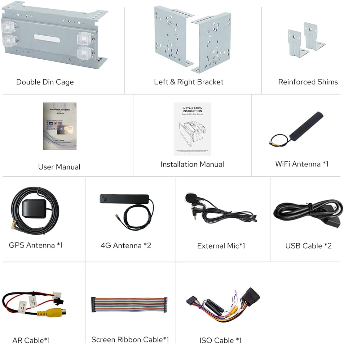 Joying 7 Inch Double Din Car Stereo Android 13 Radio, 4GB+64GB Car Audio Receivers with Carplay & Android Auto Bluetooth, Volume Knob, Mirror-Link, AM/FM, SWC, HDMI Output(Jy-Utd03N4-B) image number 1