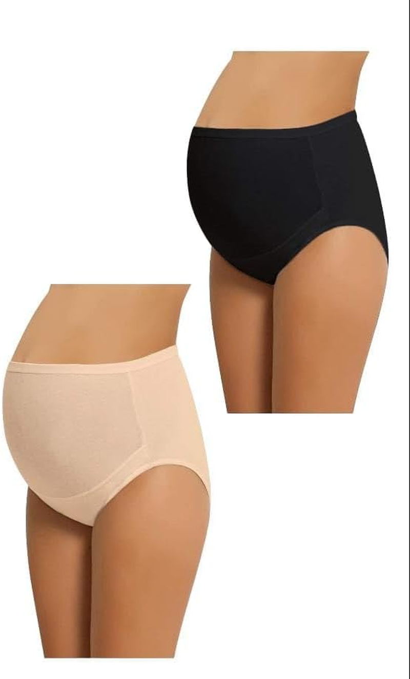 Ca Lia Nbb 3 Pack Women'S Maternity High Waist Underwear Pregnancy Seamless Soft Hipster Panties over Bump image number 5