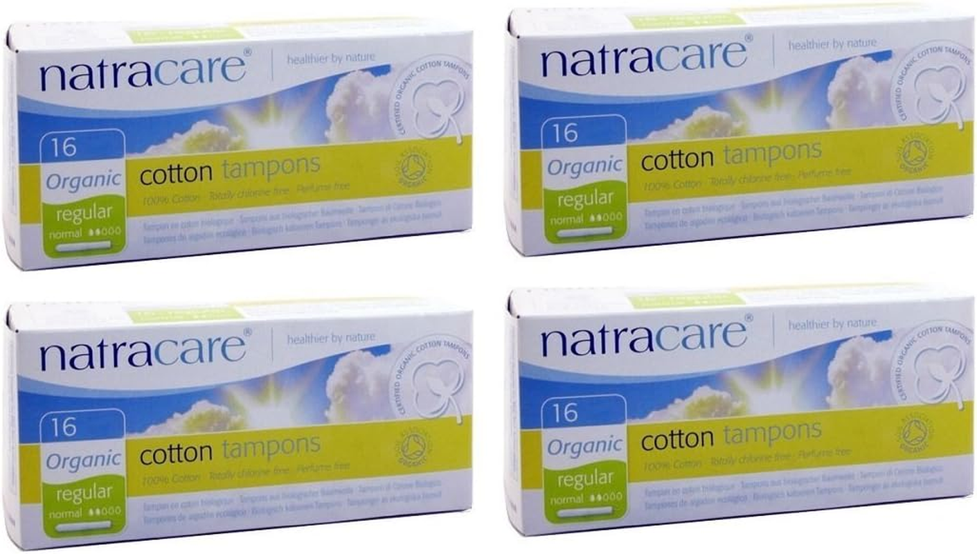 Natracare Tampons Reg with Applictr 16 Ct (4 Pack)