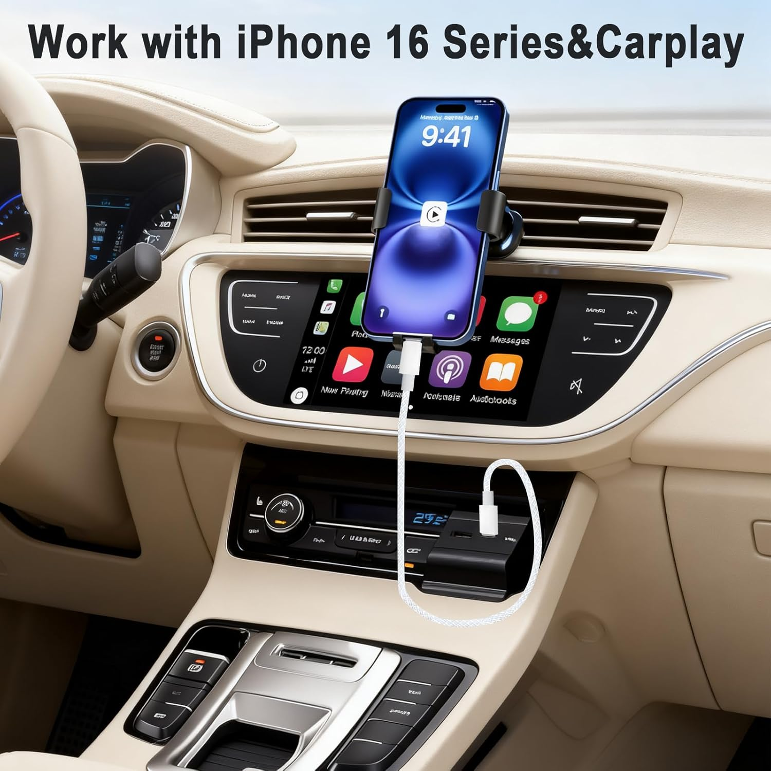 USB C to USB C Braided Fast Charging Cable, 2-Pack 5FT 60W PD Type-C Power Cord for Iphone 16/15 Pro Max, Macbook Air, Ipad Pro,Galaxy, Pixel, Android Auto, Carplay,White image number 6