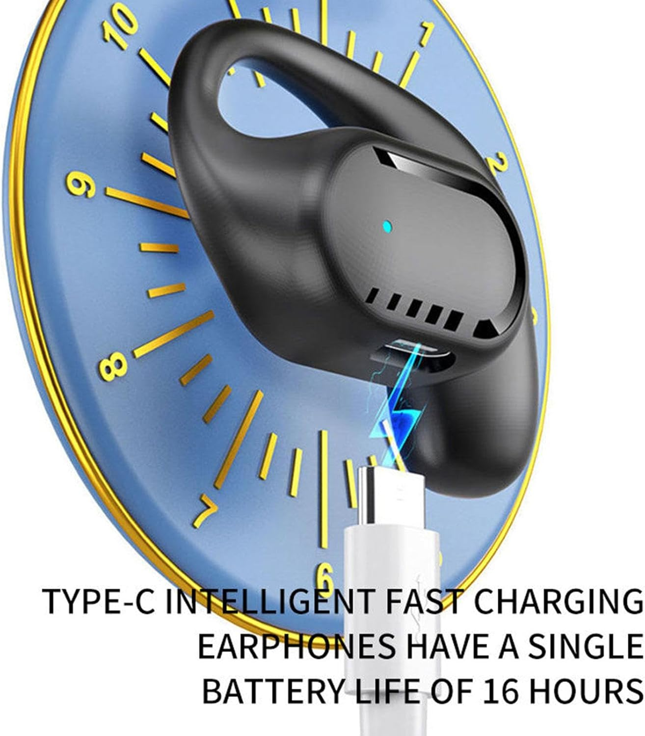 Wireless Ear Steps - Wireless Phone | Noise over Ear Earphone | Earbuds with Earpieces BT 5.3 Sports Earbuds, over Ear Workout image number 3