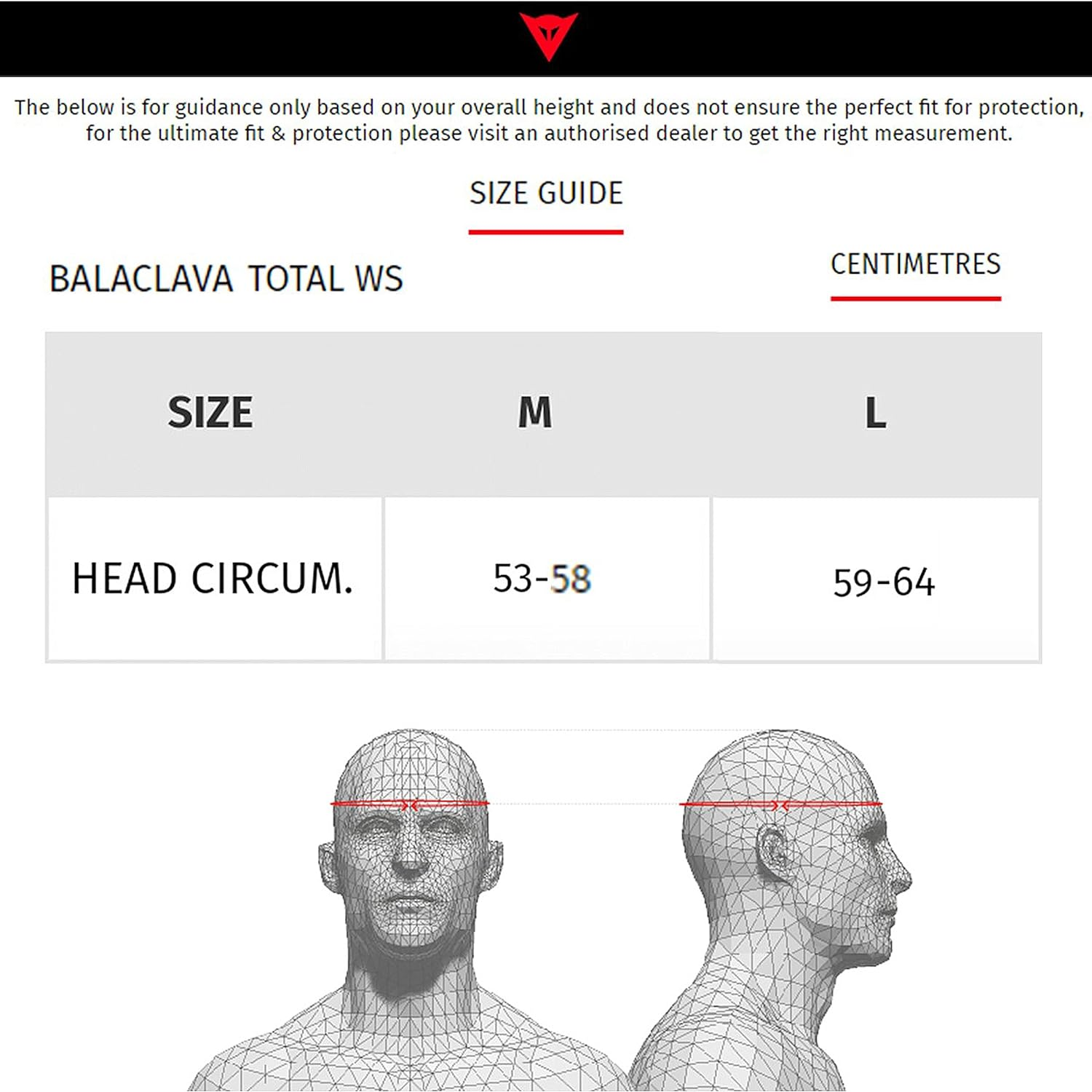 Dainese - Thermo Balaclava, Winter Motorbike Balaclava, Warm and Insulating under Helmet, Balaclava Ski Mask, Windproof Motorcycle Balaclavas Men & Woman, Seamless, Made in Italy, Black/Red image number 1