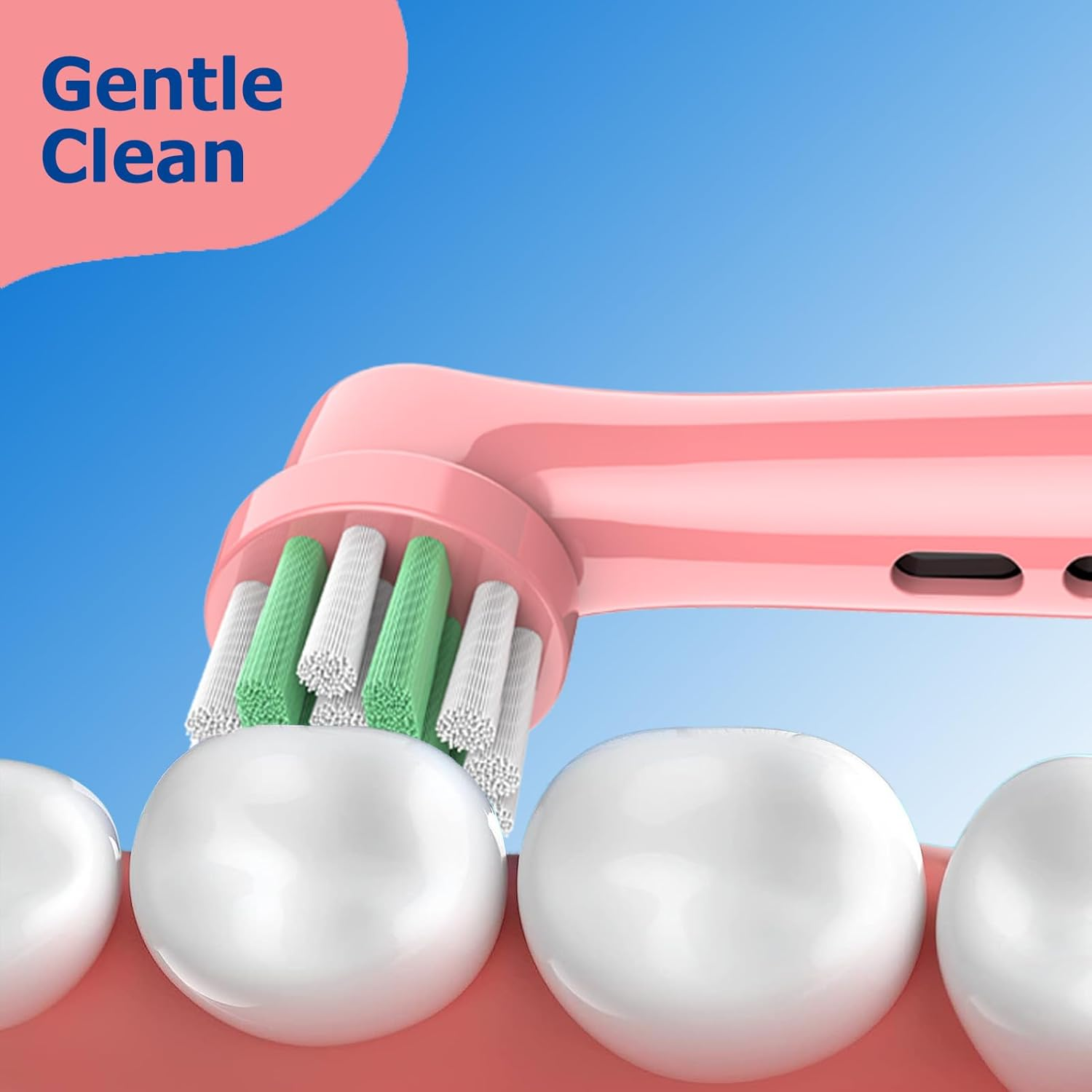 Kids Toothbrush Heads for Oral-B Toothbrush Pro 100 Kids,Pro 300, Vitality Pro 700, Replacement Brush Heads for Gentle Clean, Electric Toothbrush Head Soft - 8 Pack Colorful image number 2