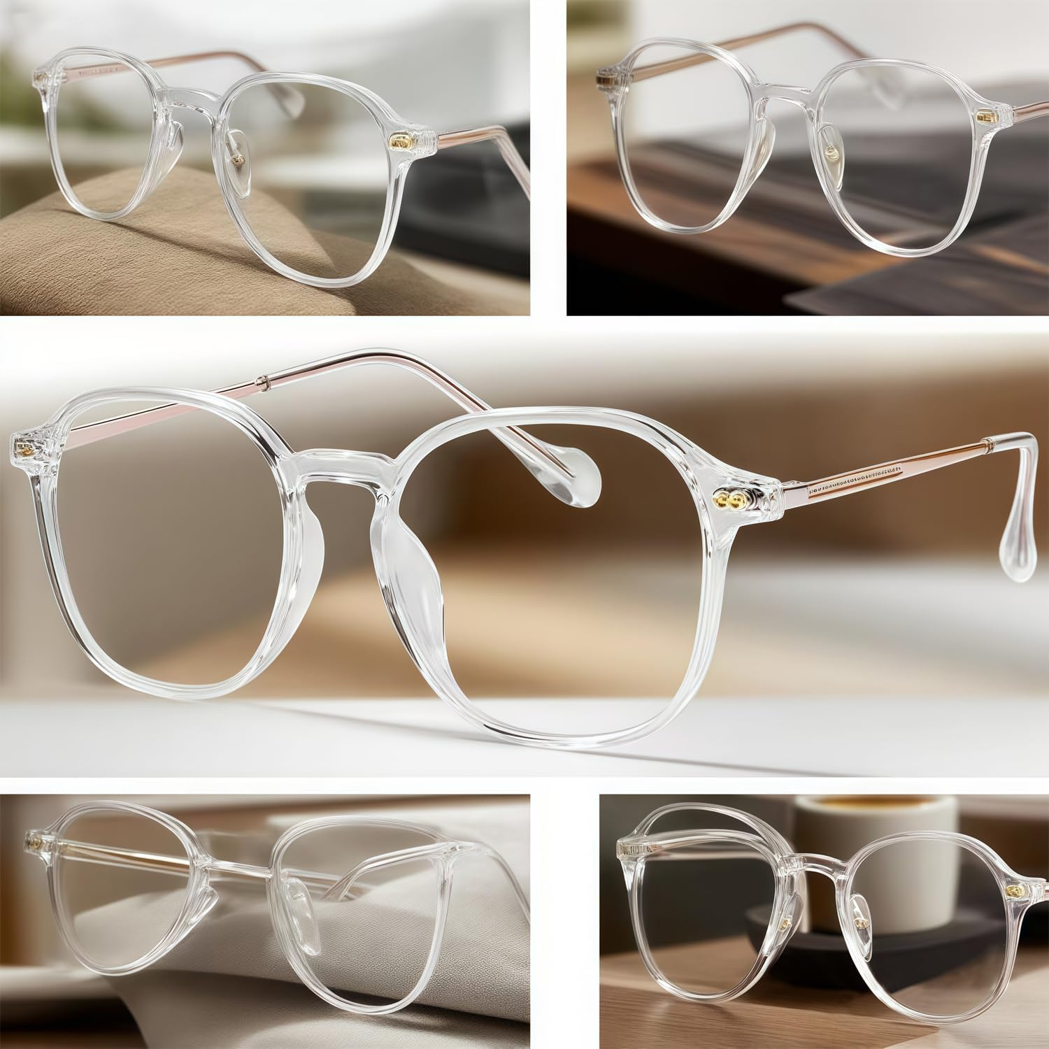 Reading Glasses for Women/Men, Eyeglasses, Computer Eye Glasses, Cheaters，Anti Glare Blue Light Blocking Glasses,Sturdy Eyeglasses，Comfortable Fit,Anti Eyestrain image number 1