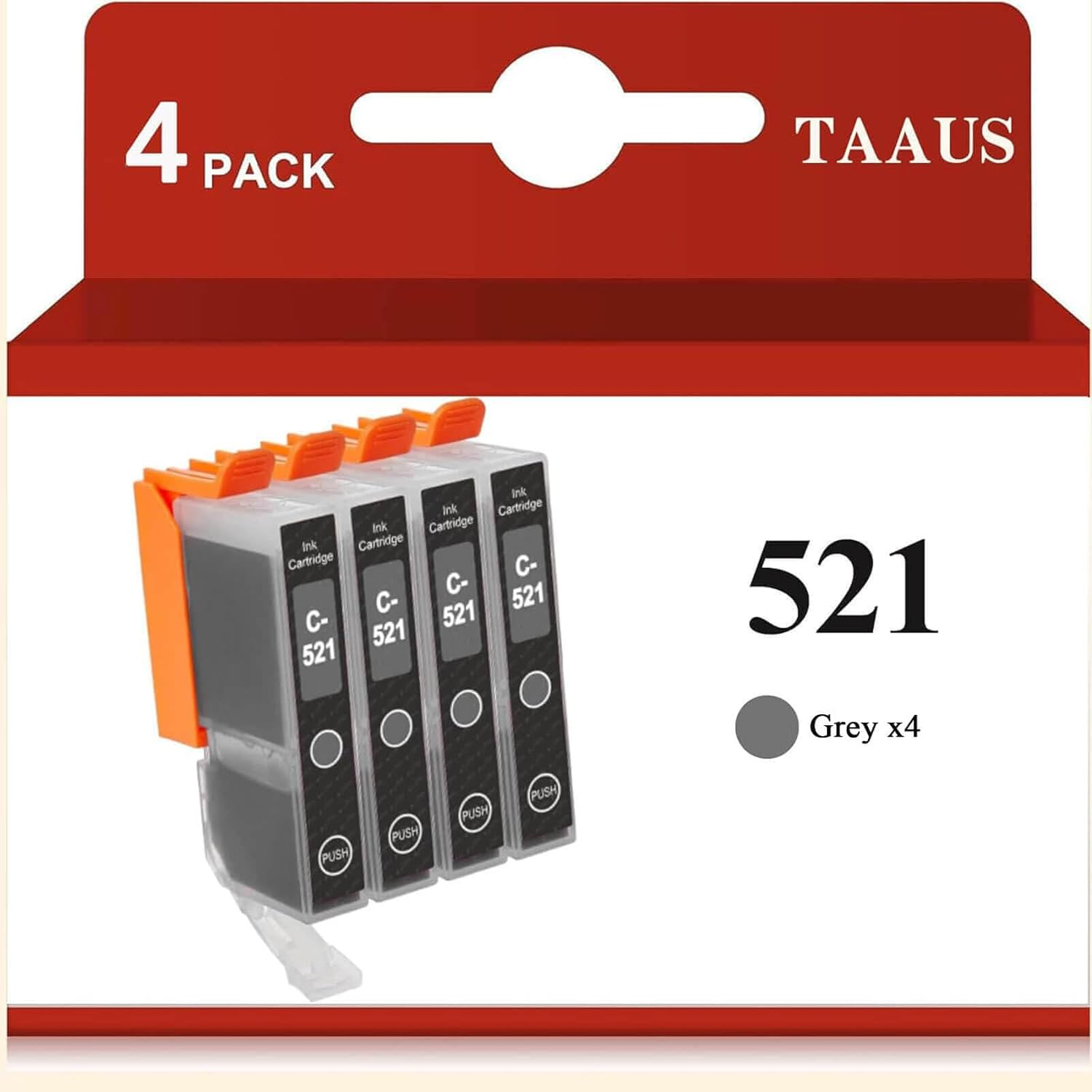 TAAUS Compatible Canon CLI-521 Ink Cartridges for PIXMA IP3600 IP4600 IP4700 MX860 MX870 MP540 MP550 MP560 MP620 MP630 MP640 MP980 MP990 Printers (2 Yellow) image number 1